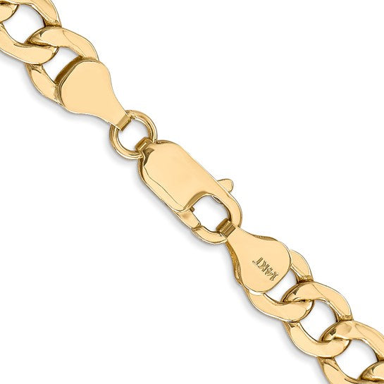 Estate 14K Yellow Gold 7MM 24" Curb Link Chain