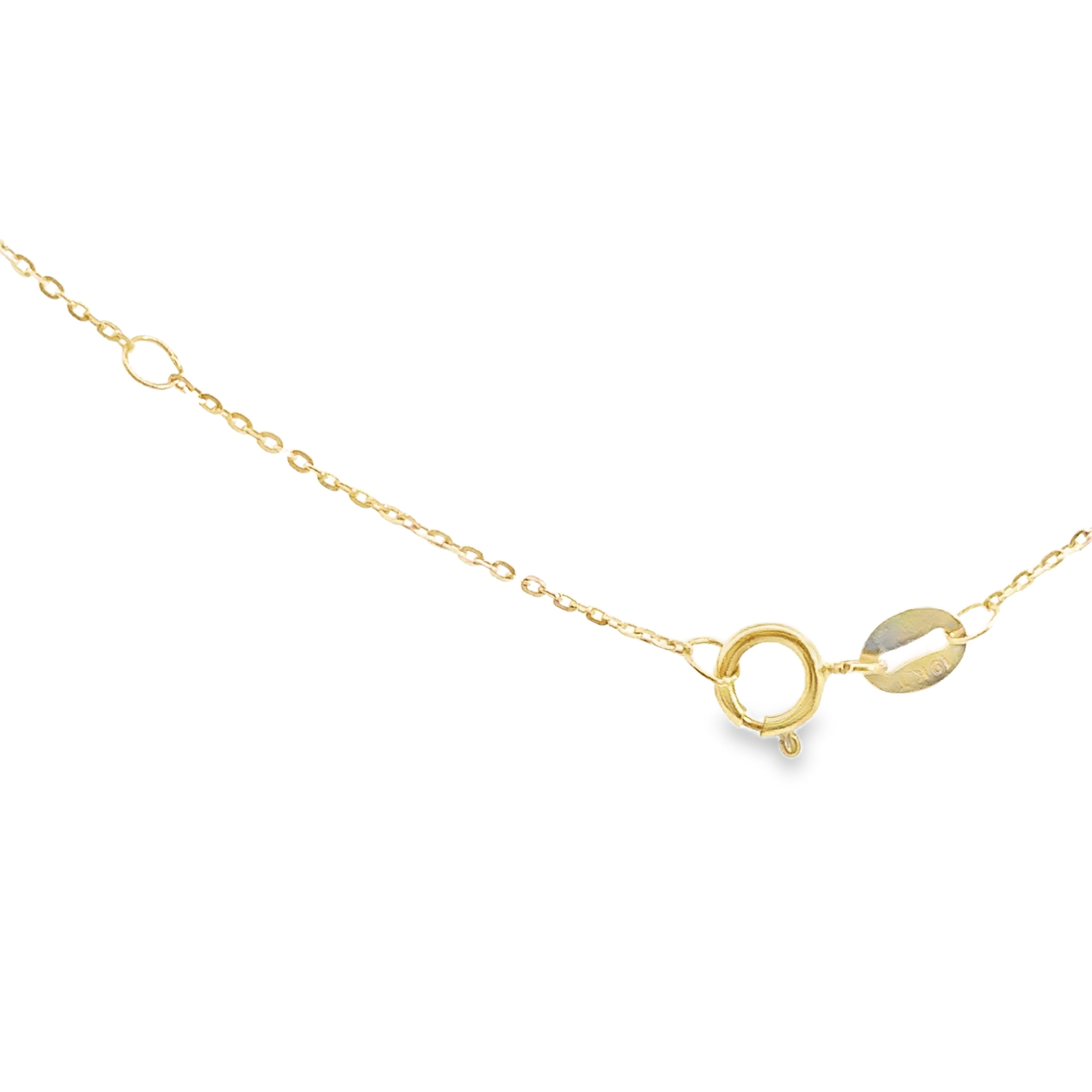 10k diamond heart clasp