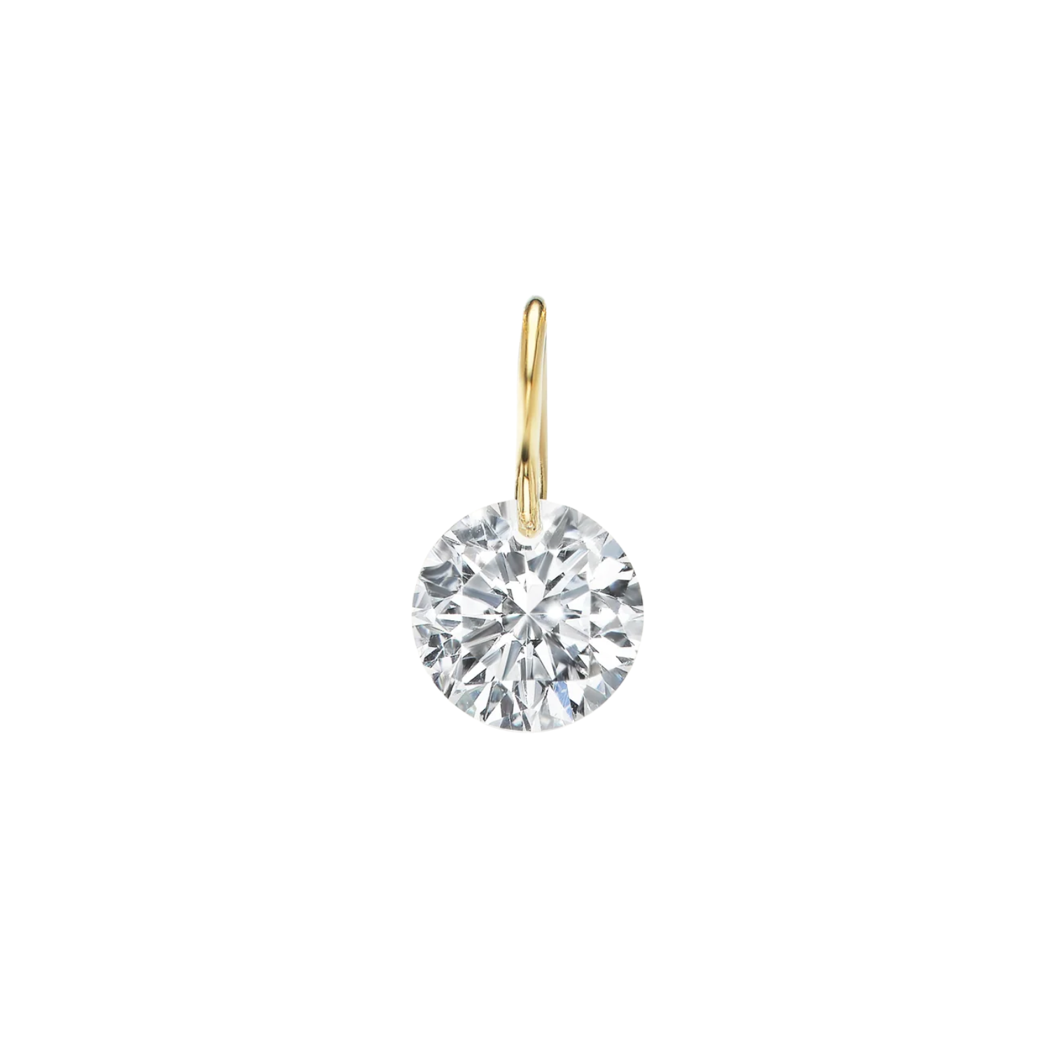 14K Yellow Gold 0.82CT. Pierced Lab-Grown Diamond Charm Necklace