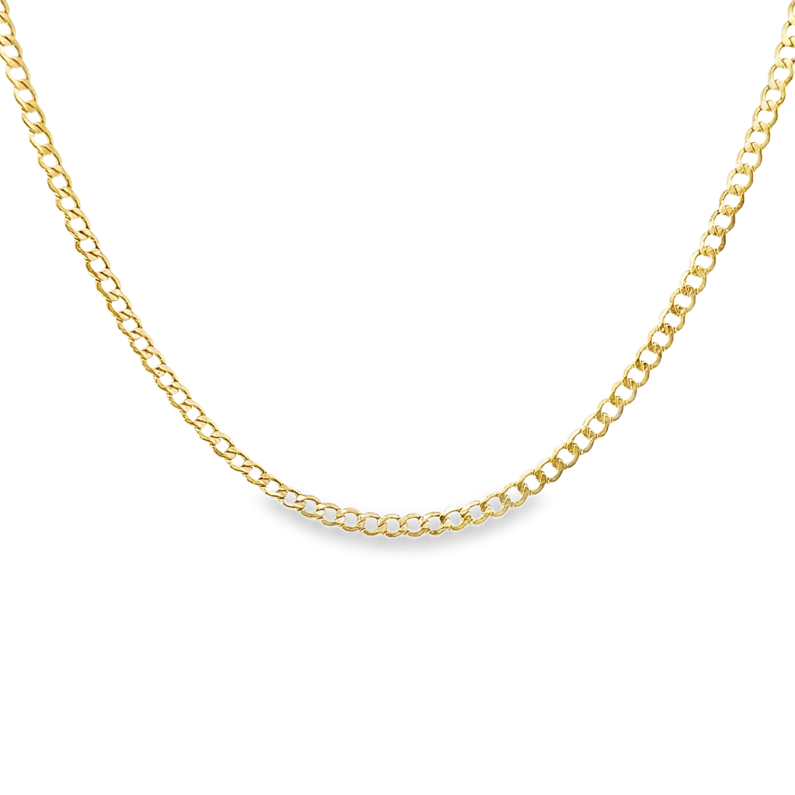 Estate Collection: 18K Yellow Gold 4.3MM 22" Curb Link Chain