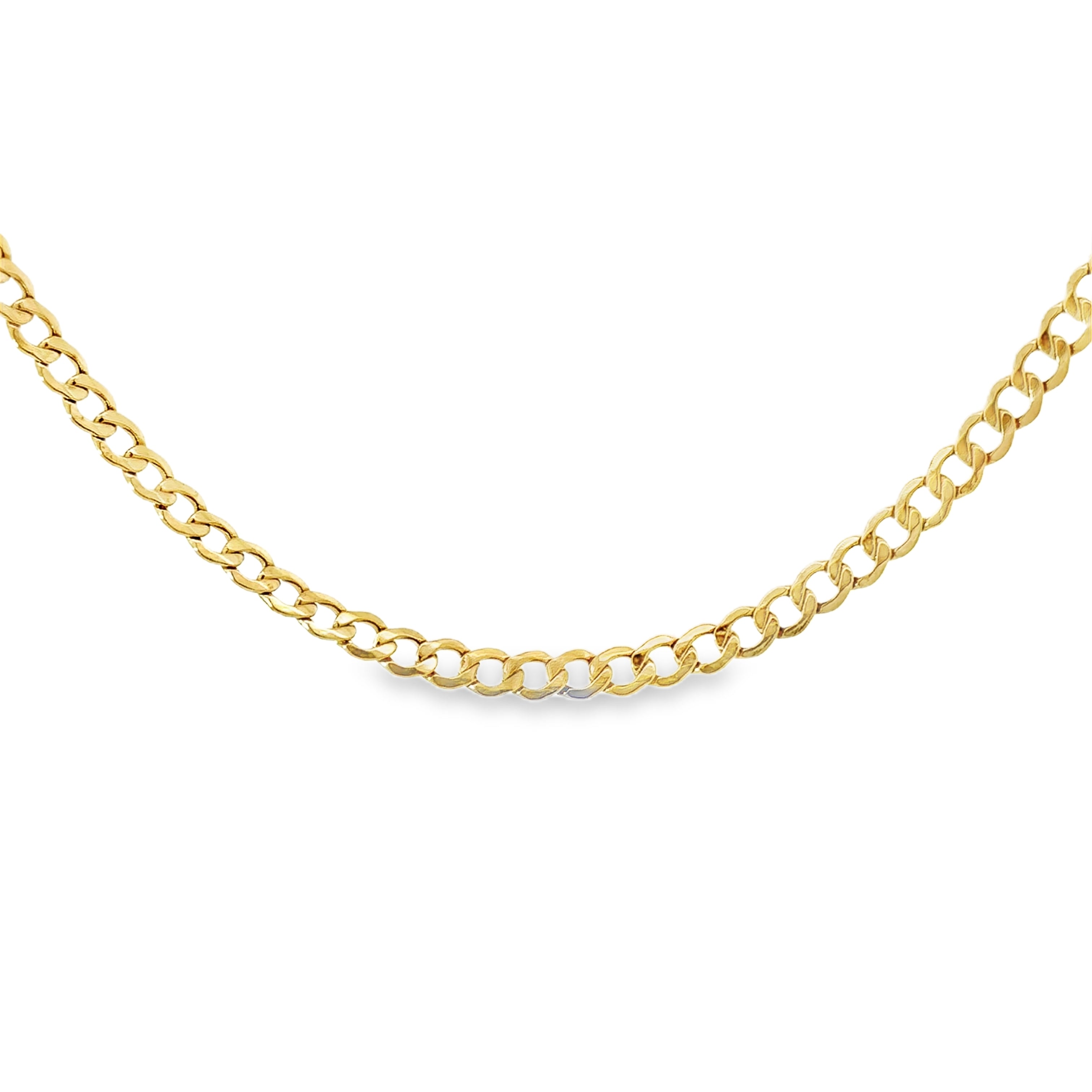 Estate Collection: 18K Yellow Gold 4.3MM 22" Curb Link Chain