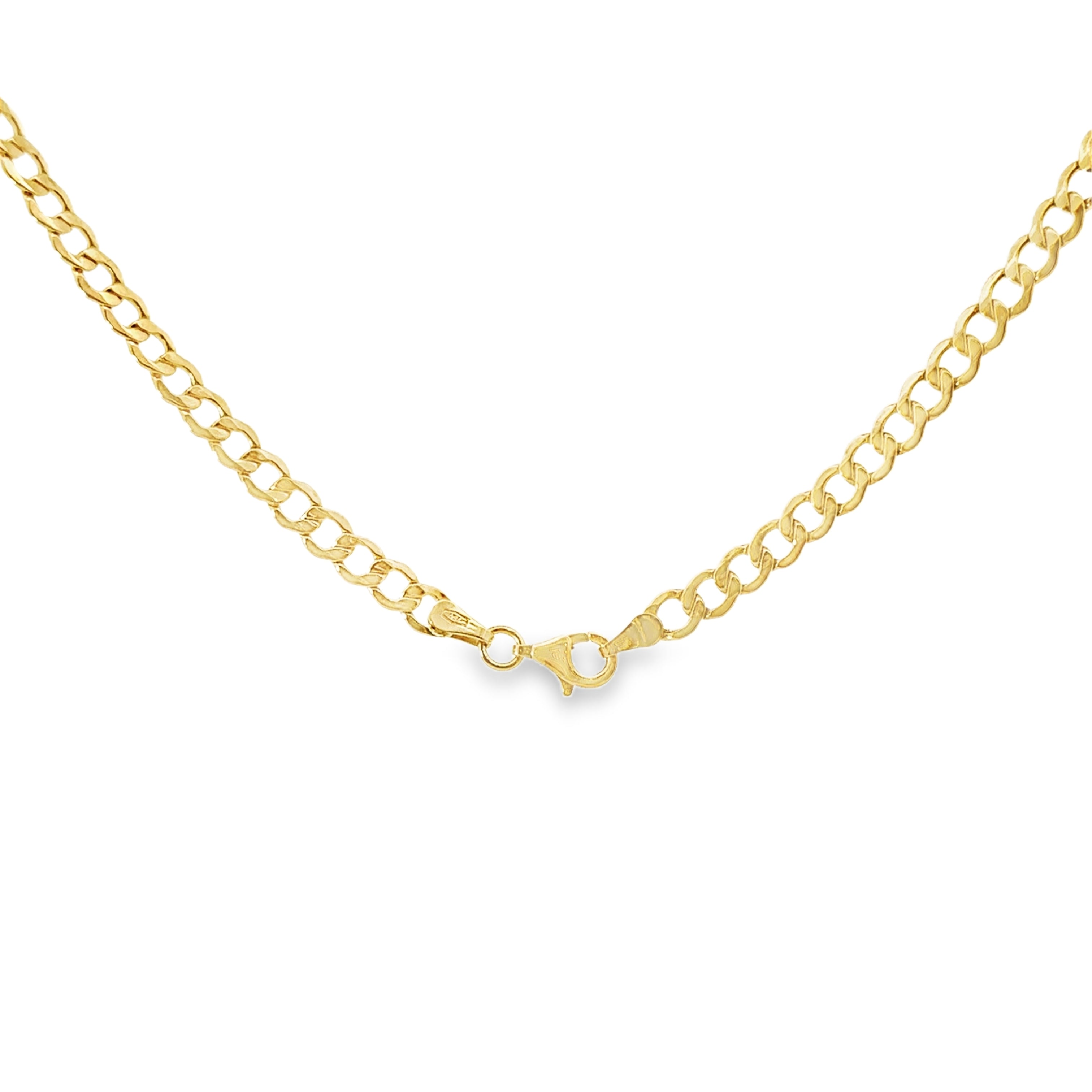 Estate Collection: 18K Yellow Gold 4.3MM 22" Curb Link Chain