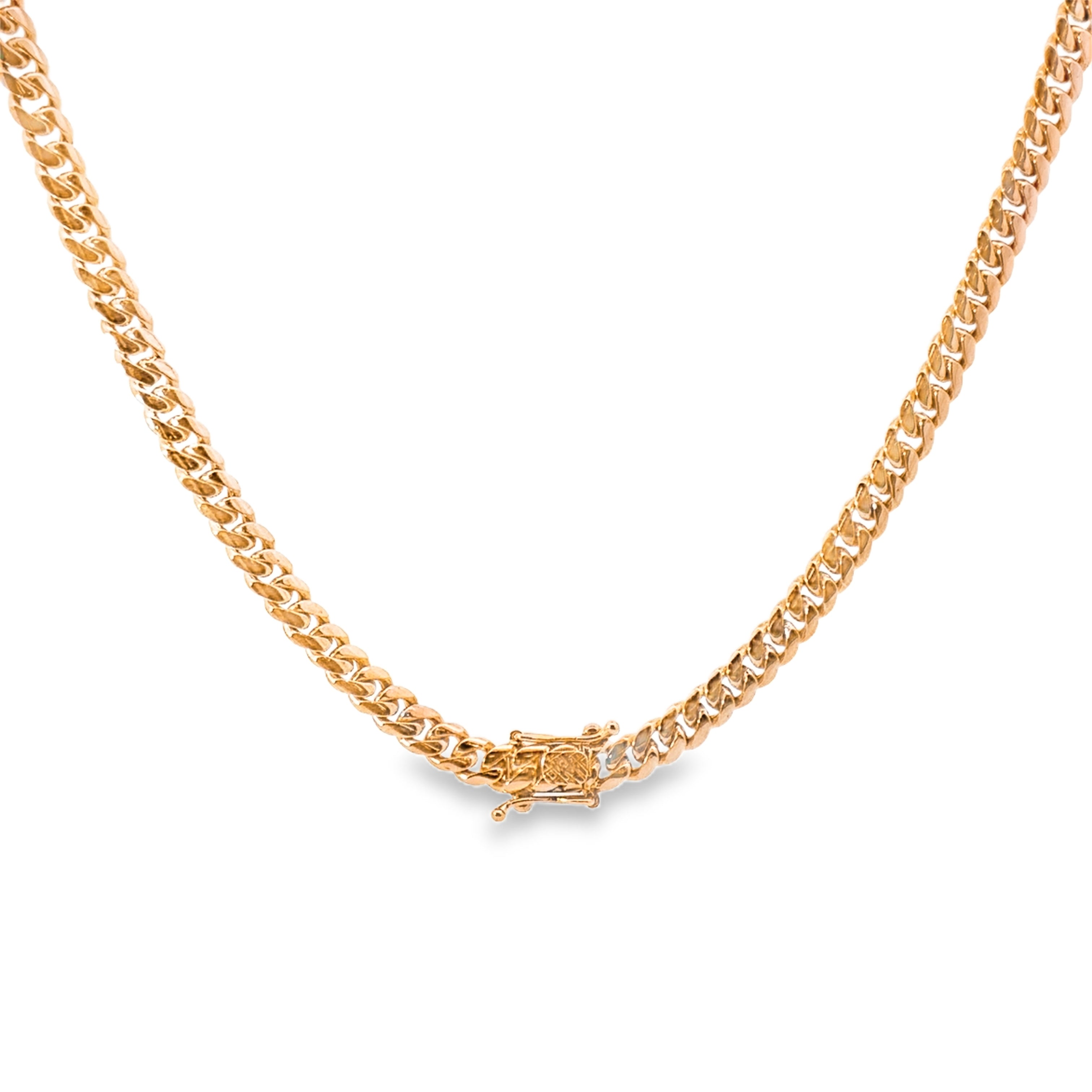 Estate Collection: 18K Yellow Gold 5.8MM 22" Solid Miami Cuban Chain