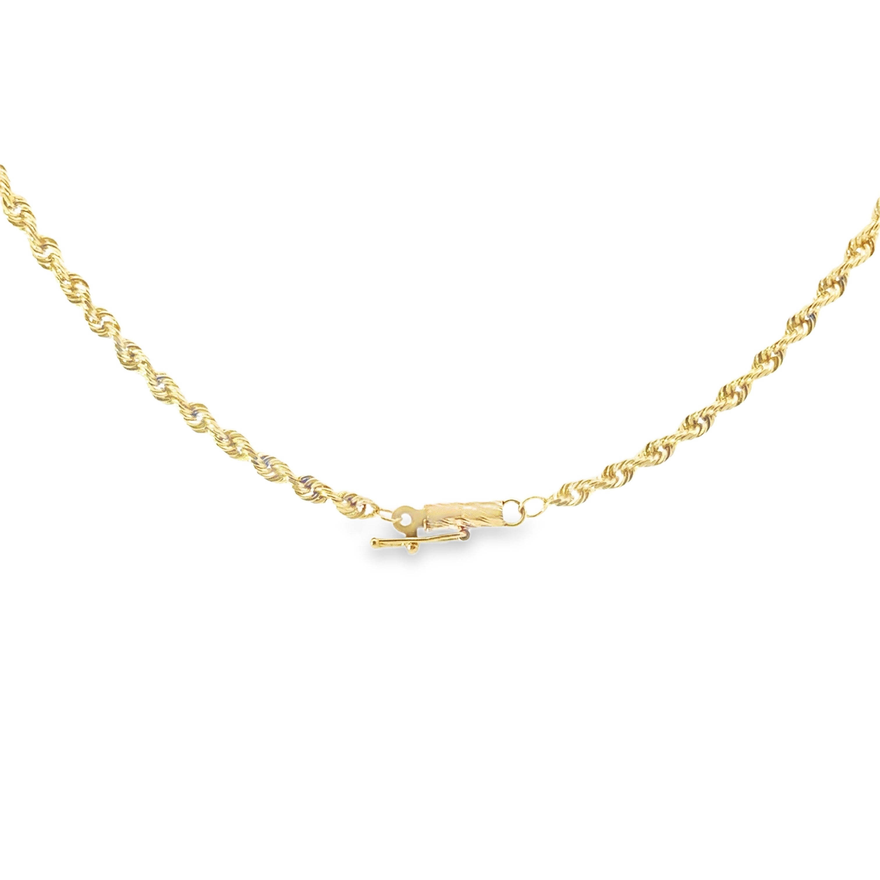 Estate Collection: 10K Yellow Gold 2.5MM 20" Rope Chain