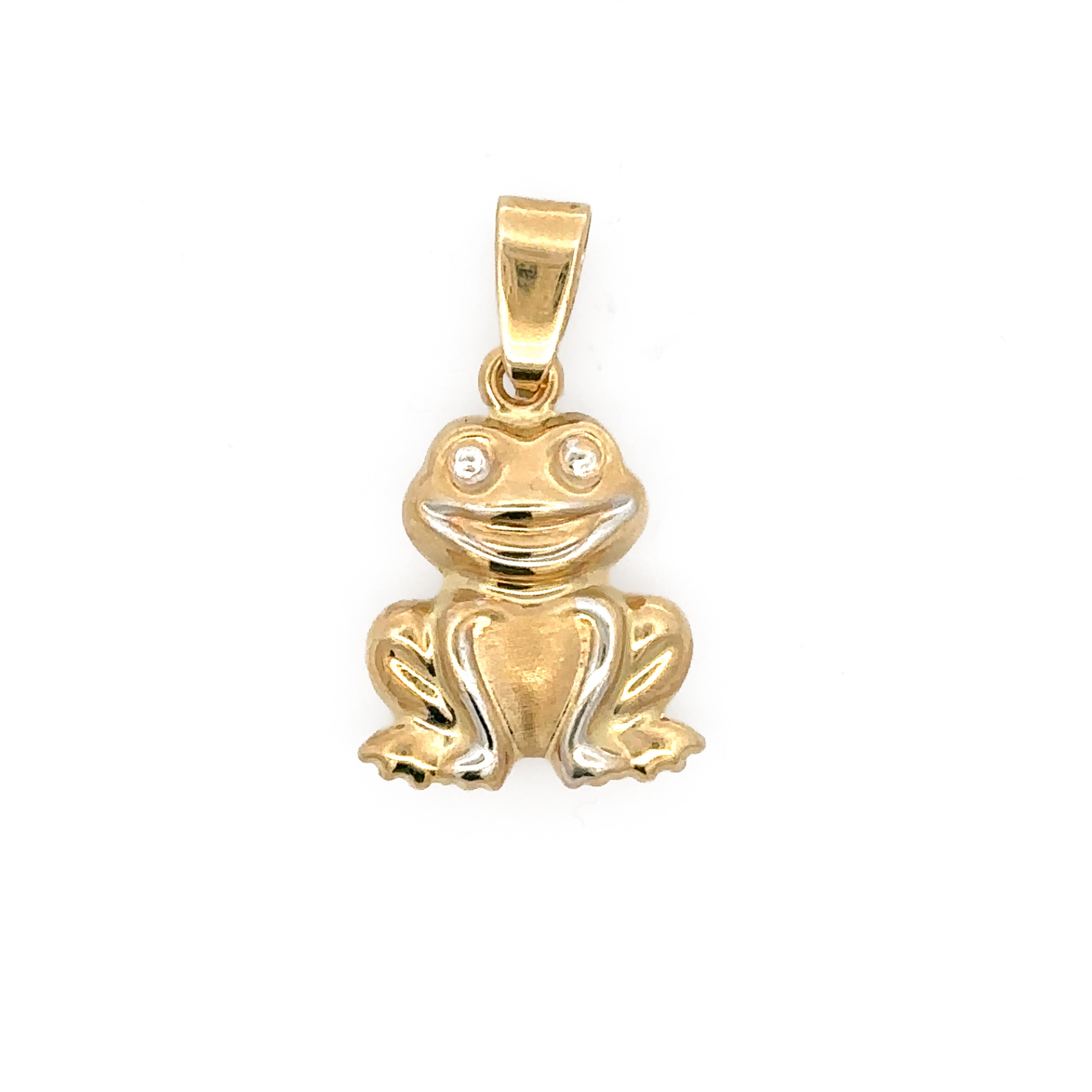 Estate Collection: 14K Yellow Gold Hollow Frog Pendant