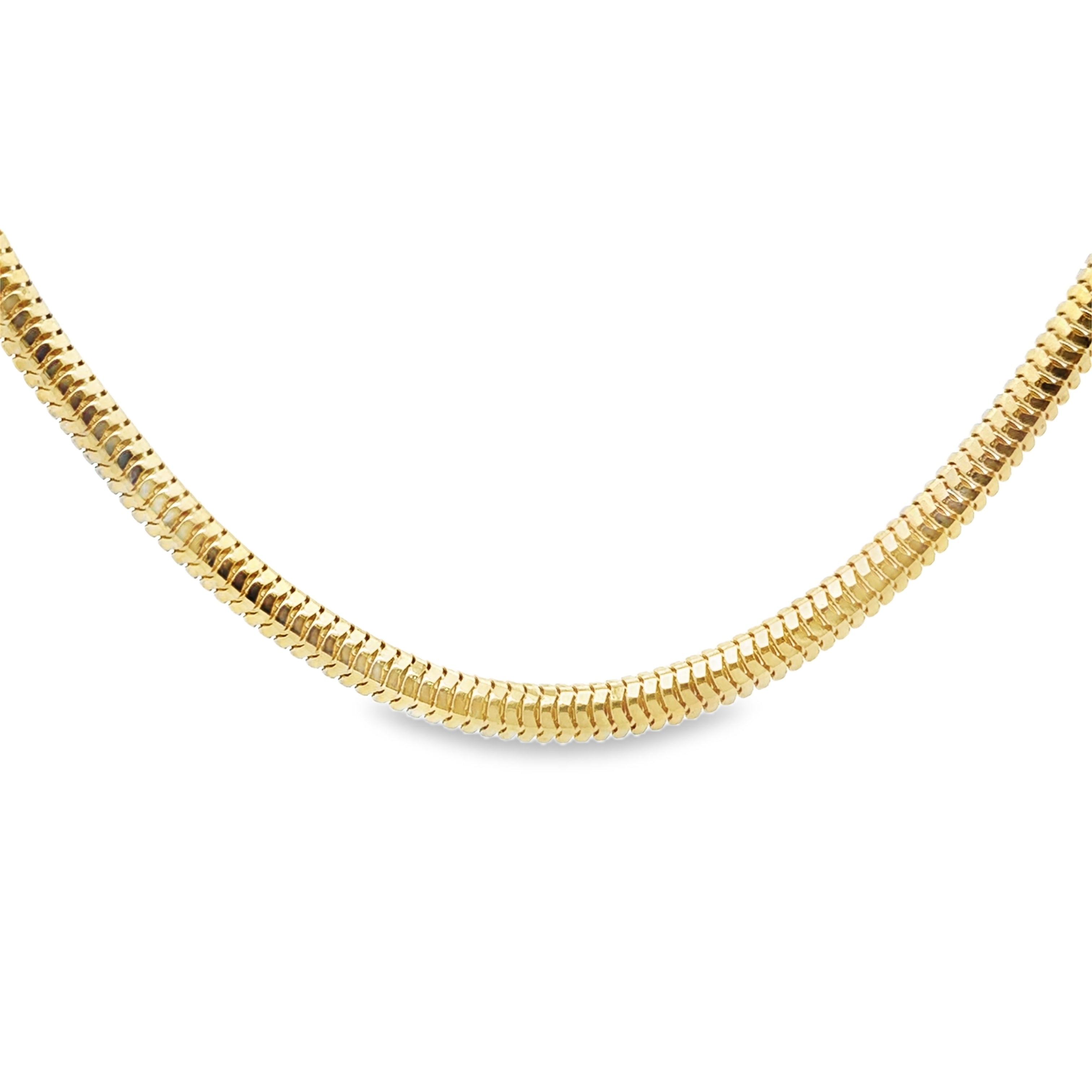 Estate Collection: 10K Yellow Gold 22" Round Snake Chain