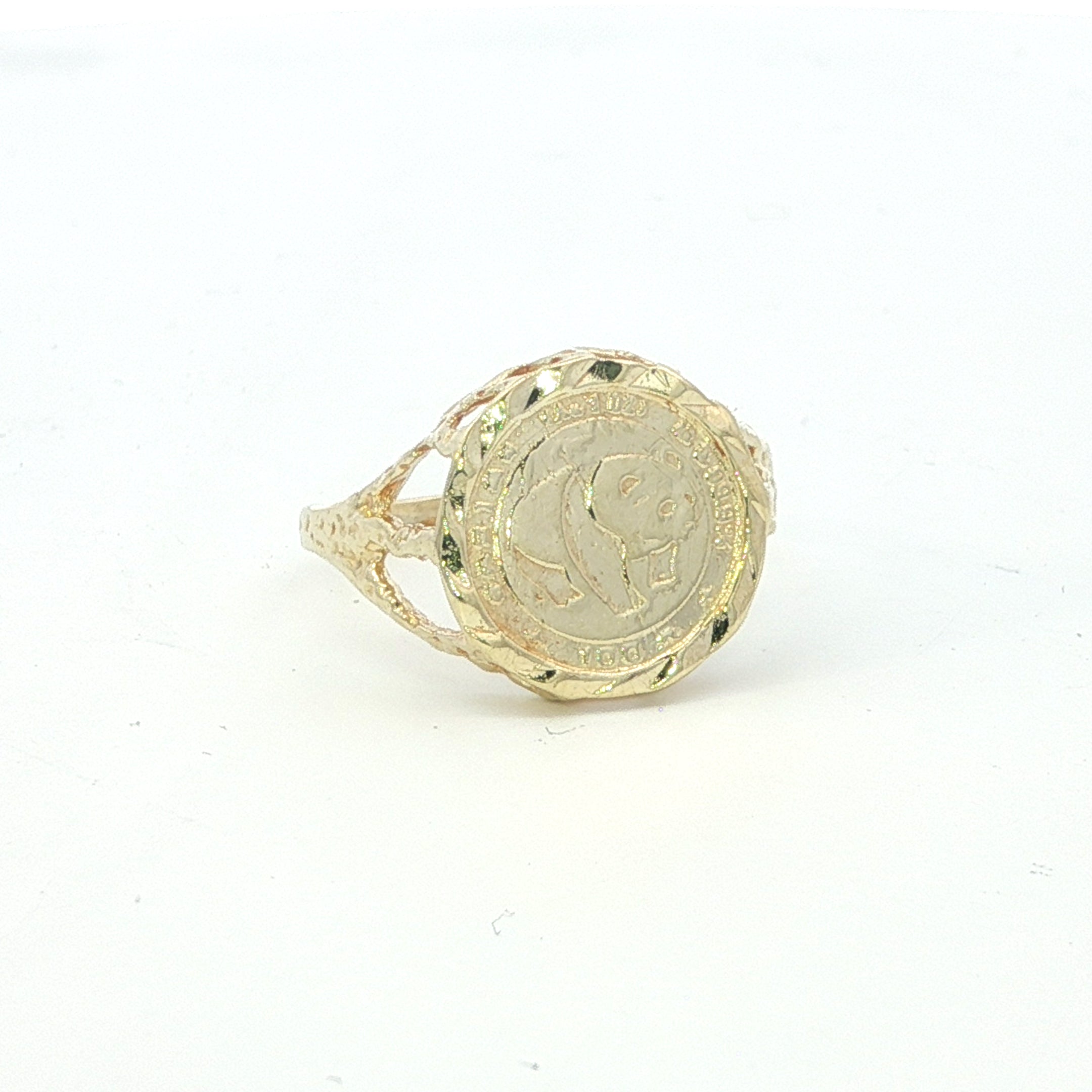 Estate Collection: 10K Yellow Gold Panda Ring