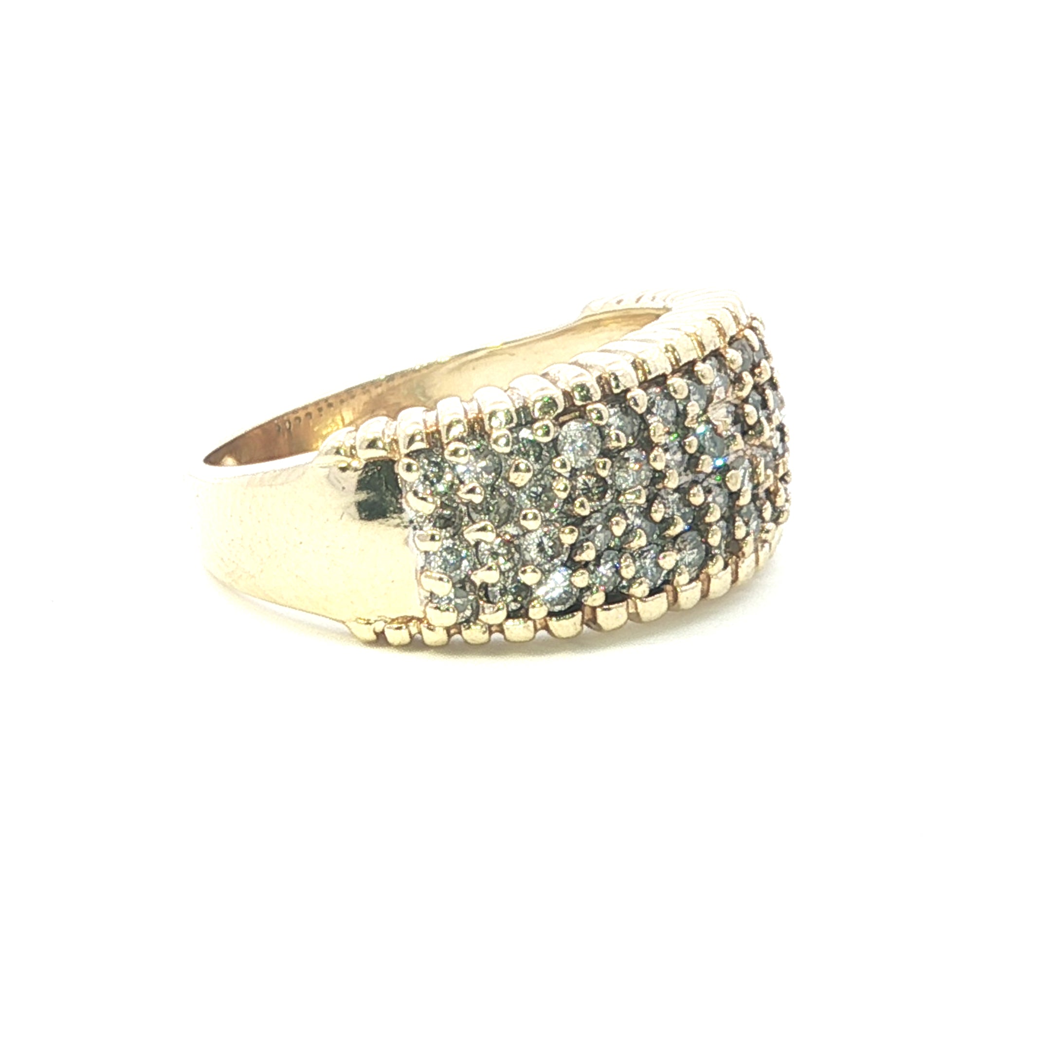Estate Collection: 14K Yellow Gold Diamond Fashion Ring