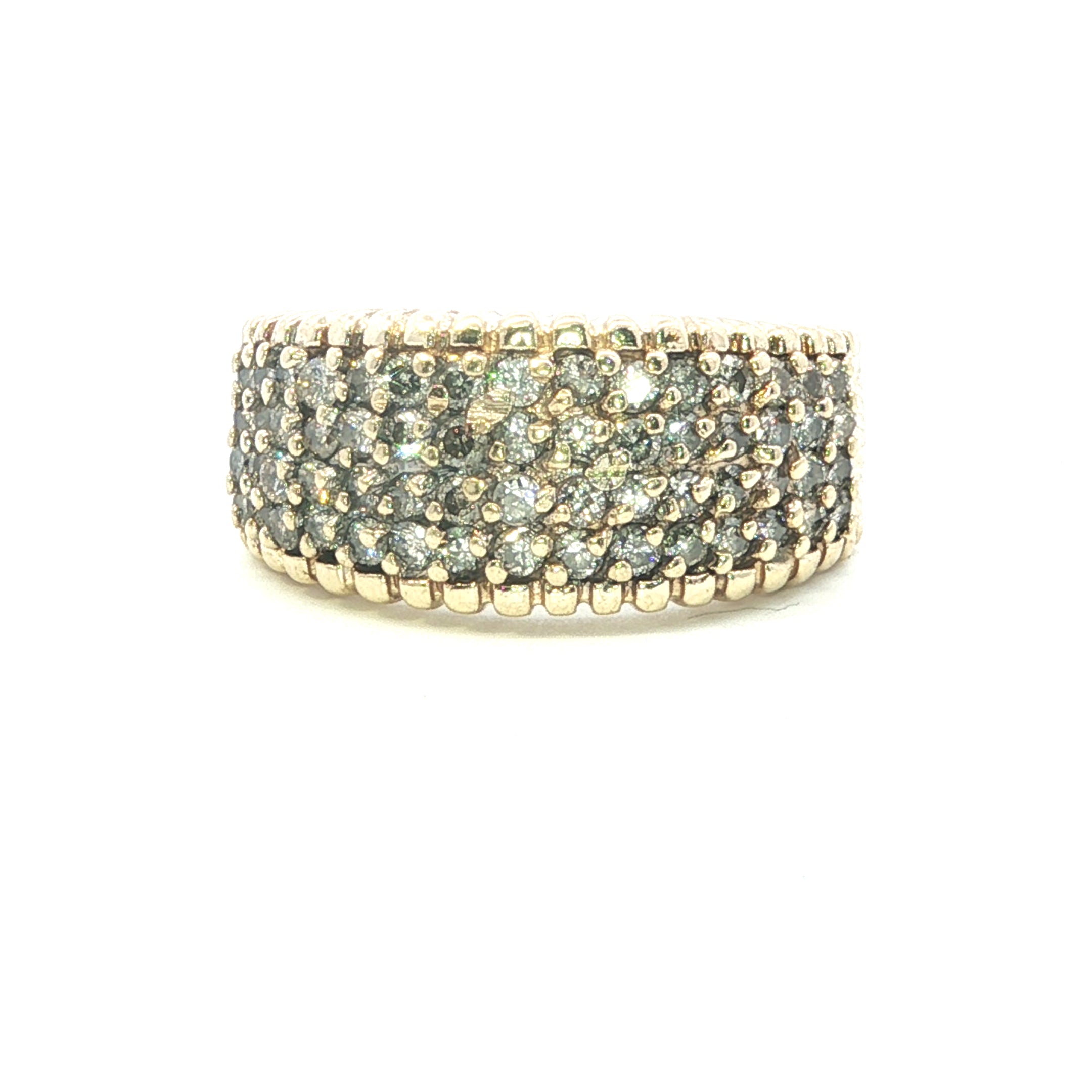 Estate Collection: 14K Yellow Gold Diamond Fashion Ring