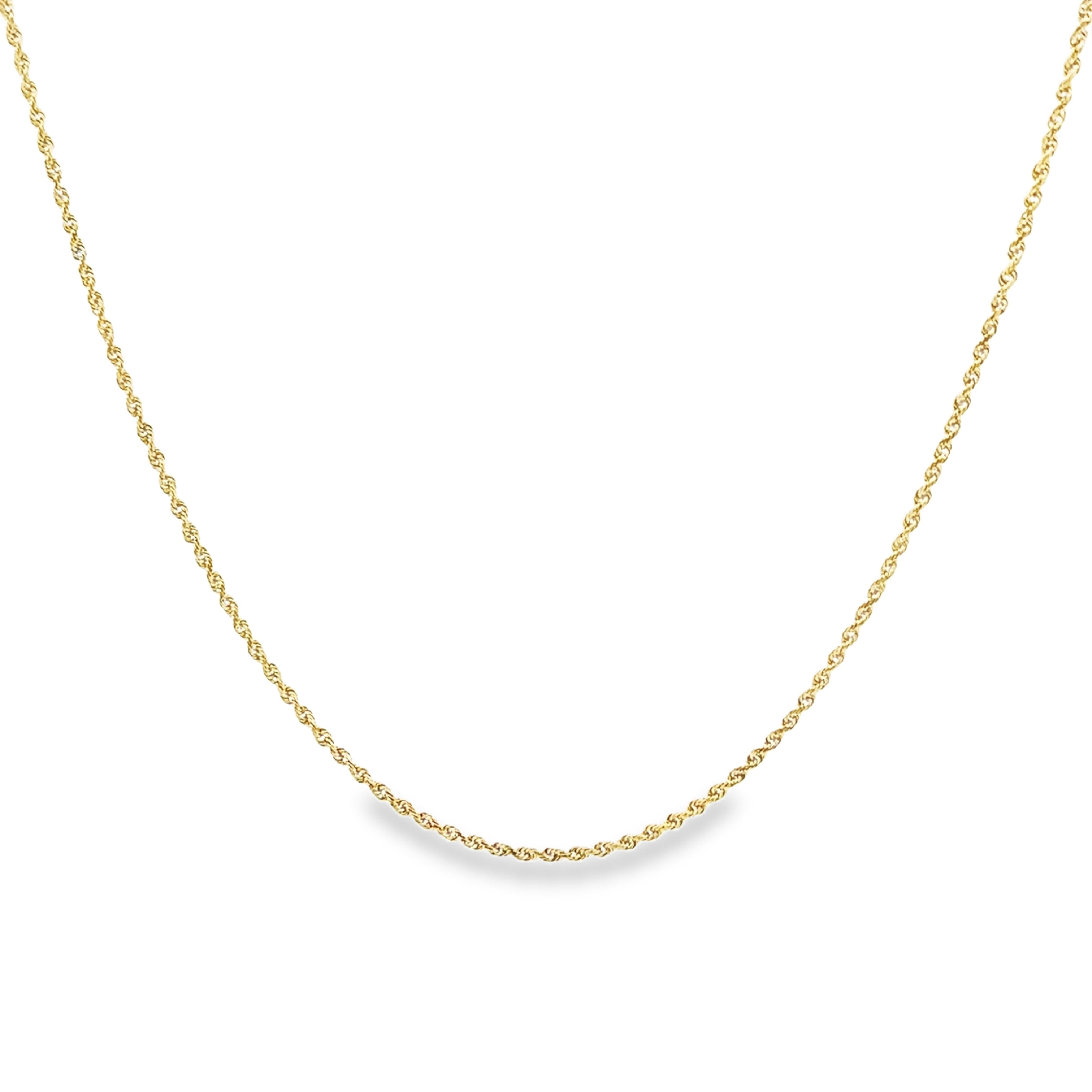 Estate 10K Yellow Gold 1.7MM 16" Rope Chain