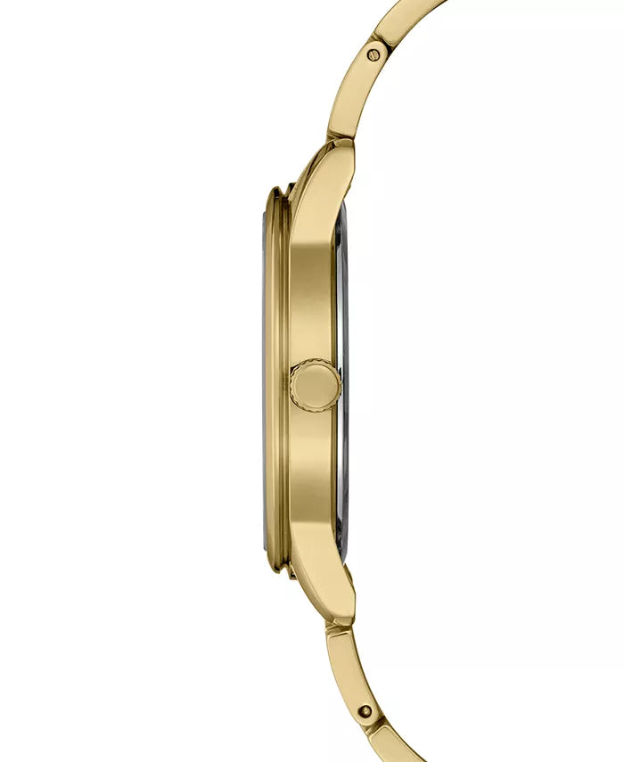 SEIKO MEN'S ESSENTIALS Champagne Dial Gold Tone Watch