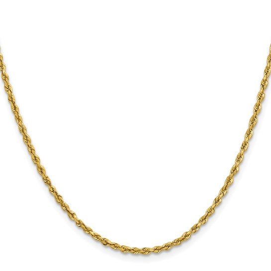 Estate Collection: 14K Yellow Gold 2.5MM 24" Rope Chain