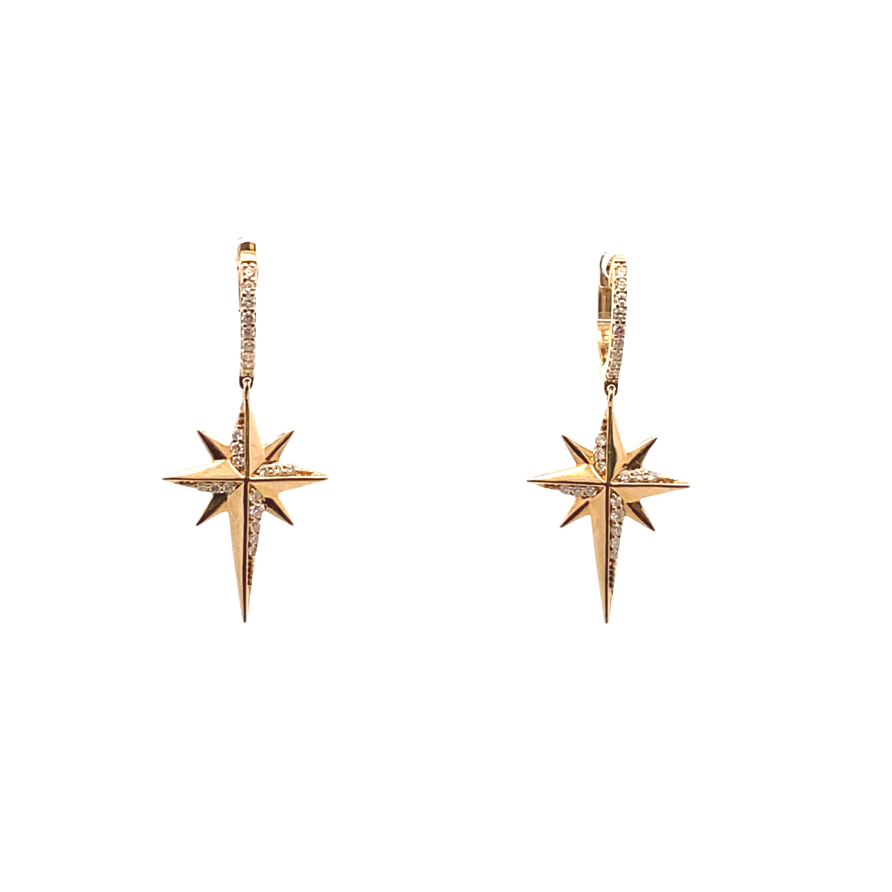 14K YELLOW GOLD 1/4 CTW EARRINGS
