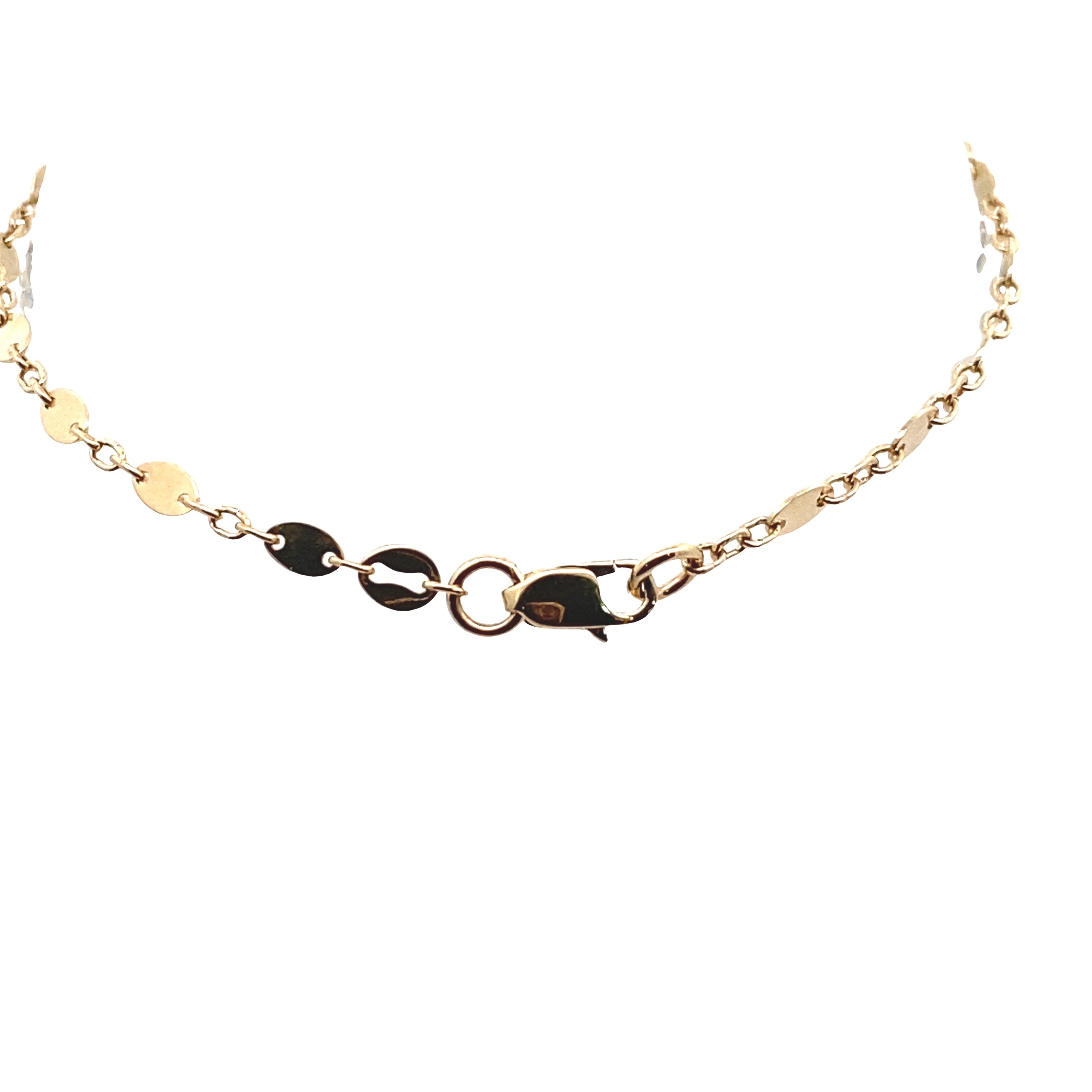 14K YELLOW GOLD 2.3MM LEAF LINKS