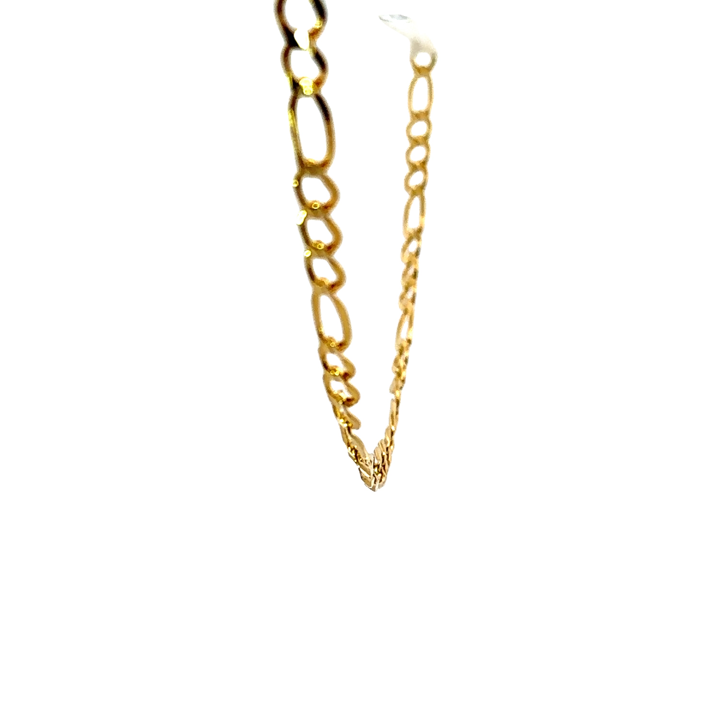 10K Yellow Gold 4.65MM 22" Solid Figaro Link Chain