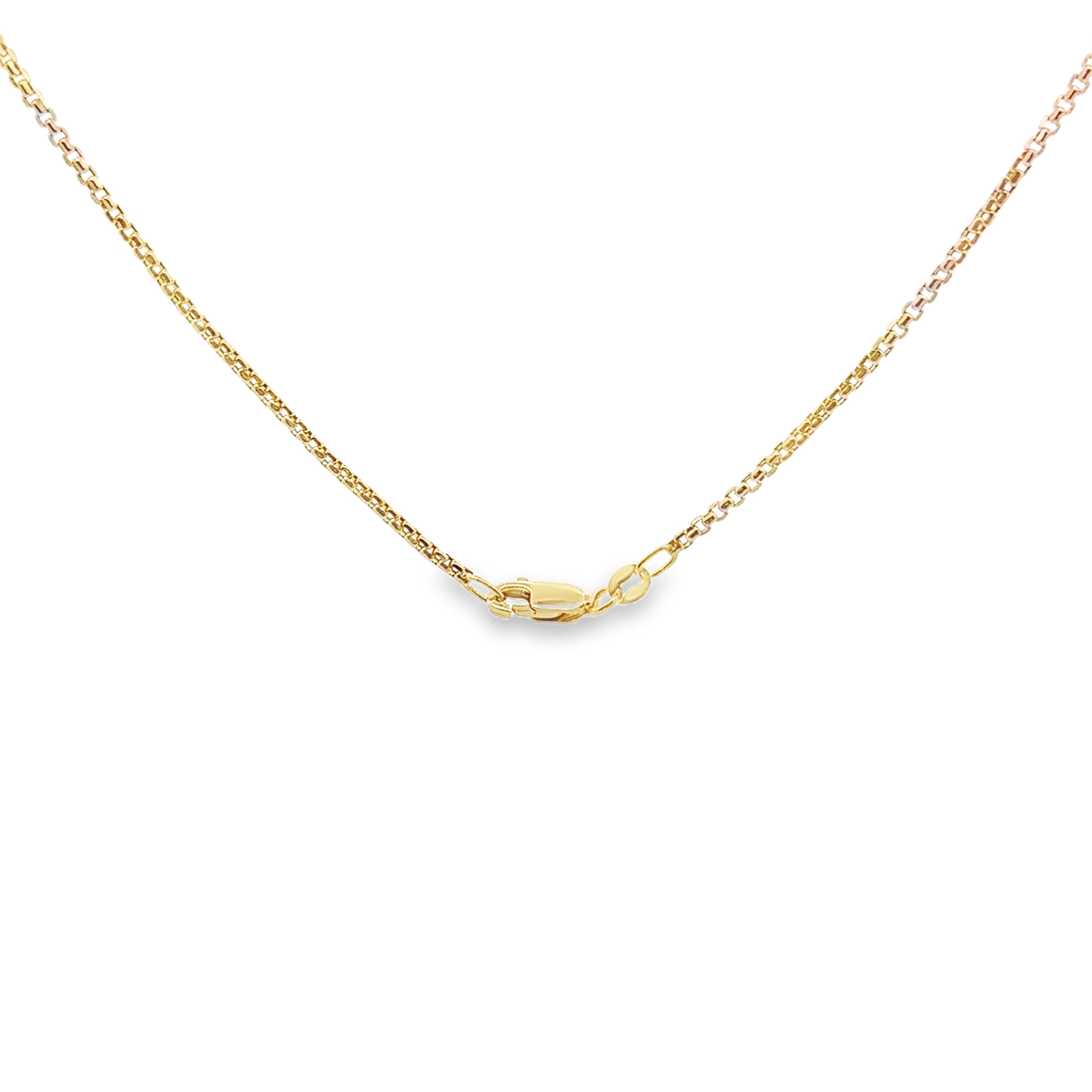 Estate Collection: 10K Yellow Gold 1.8MM 22" Box Chain