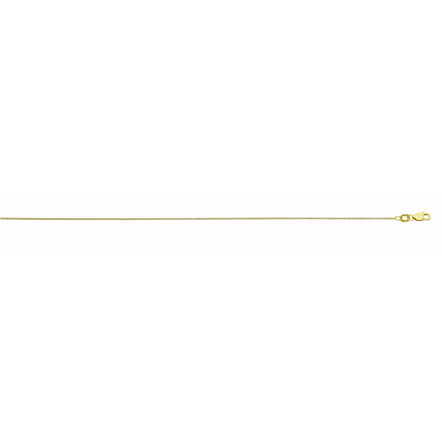 14K Yellow Gold 0.67MM 18" Box Chain