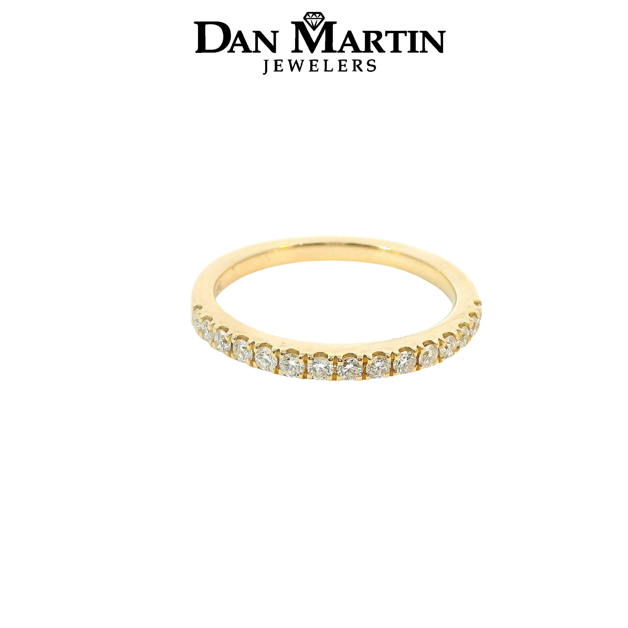 14K Yellow Gold 1/3CT. Diamond Wedding Band