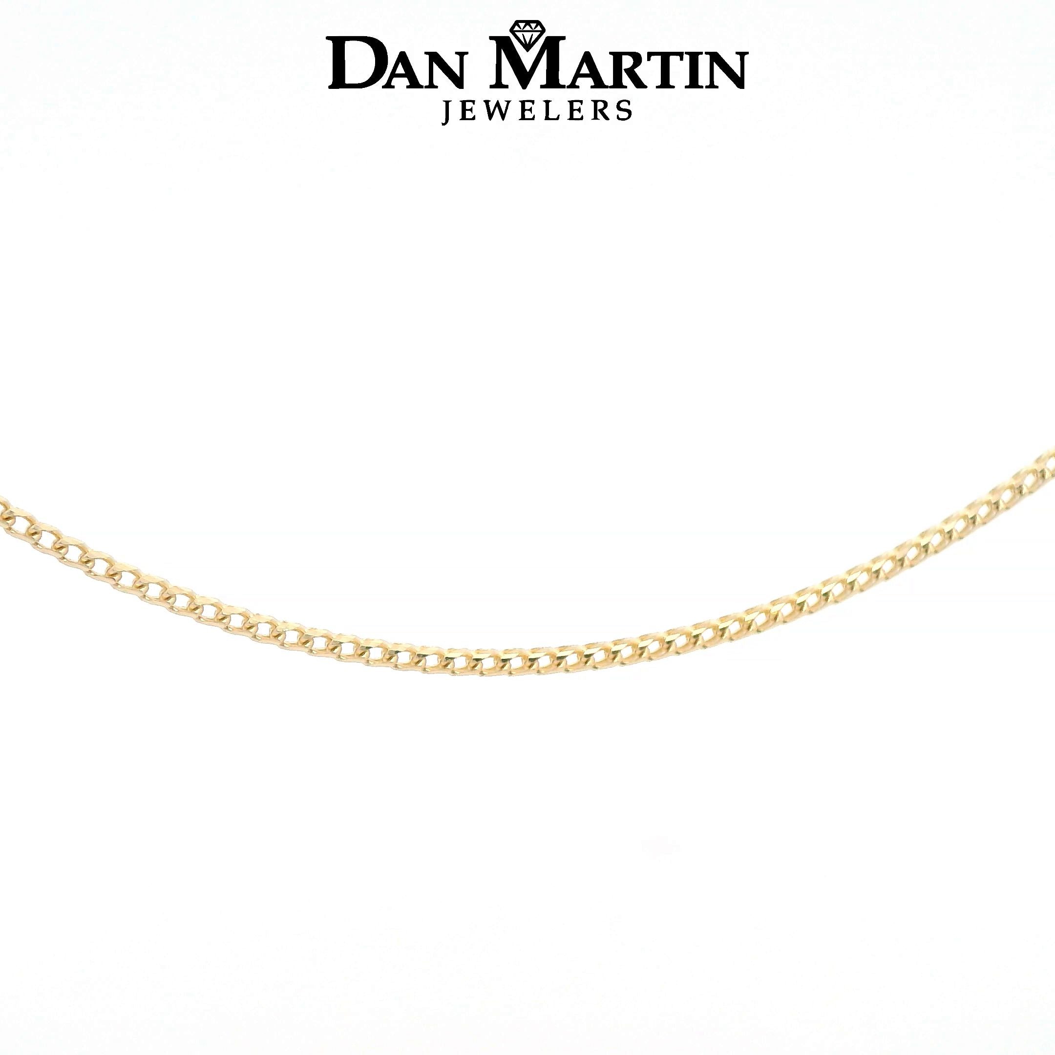 14k Yellow Gold 1.0MM Solid Franco Chain