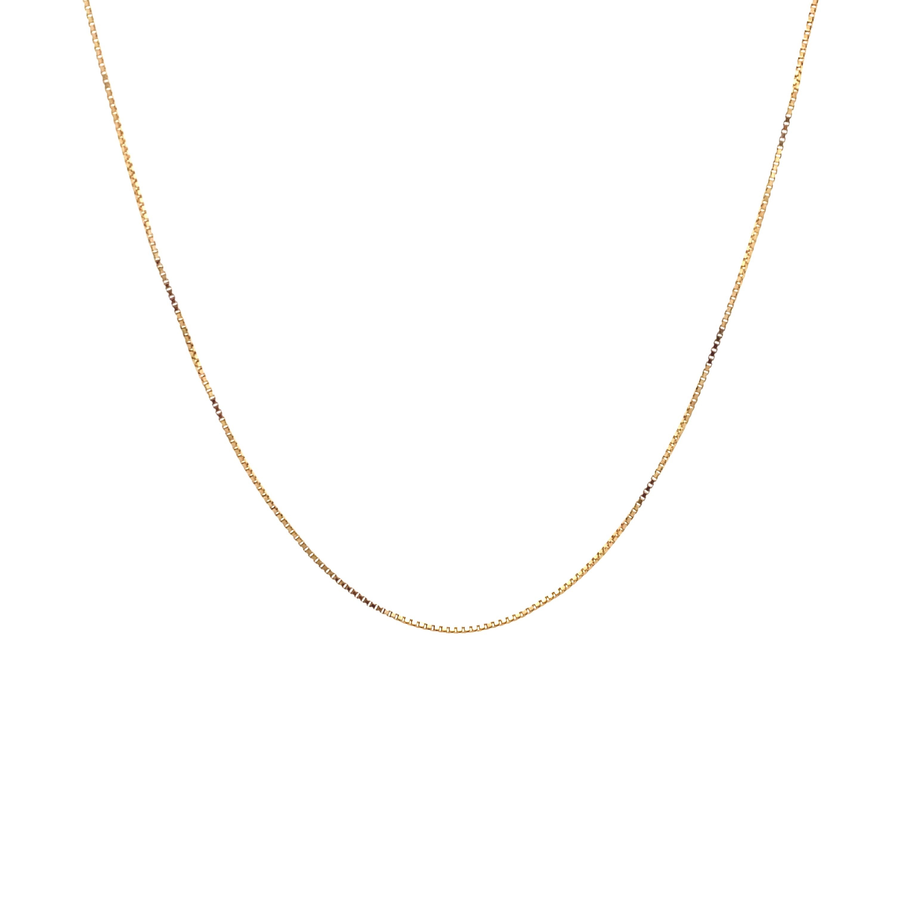 10K Yellow Gold 0.5MM Diamond-Cut Box Chain