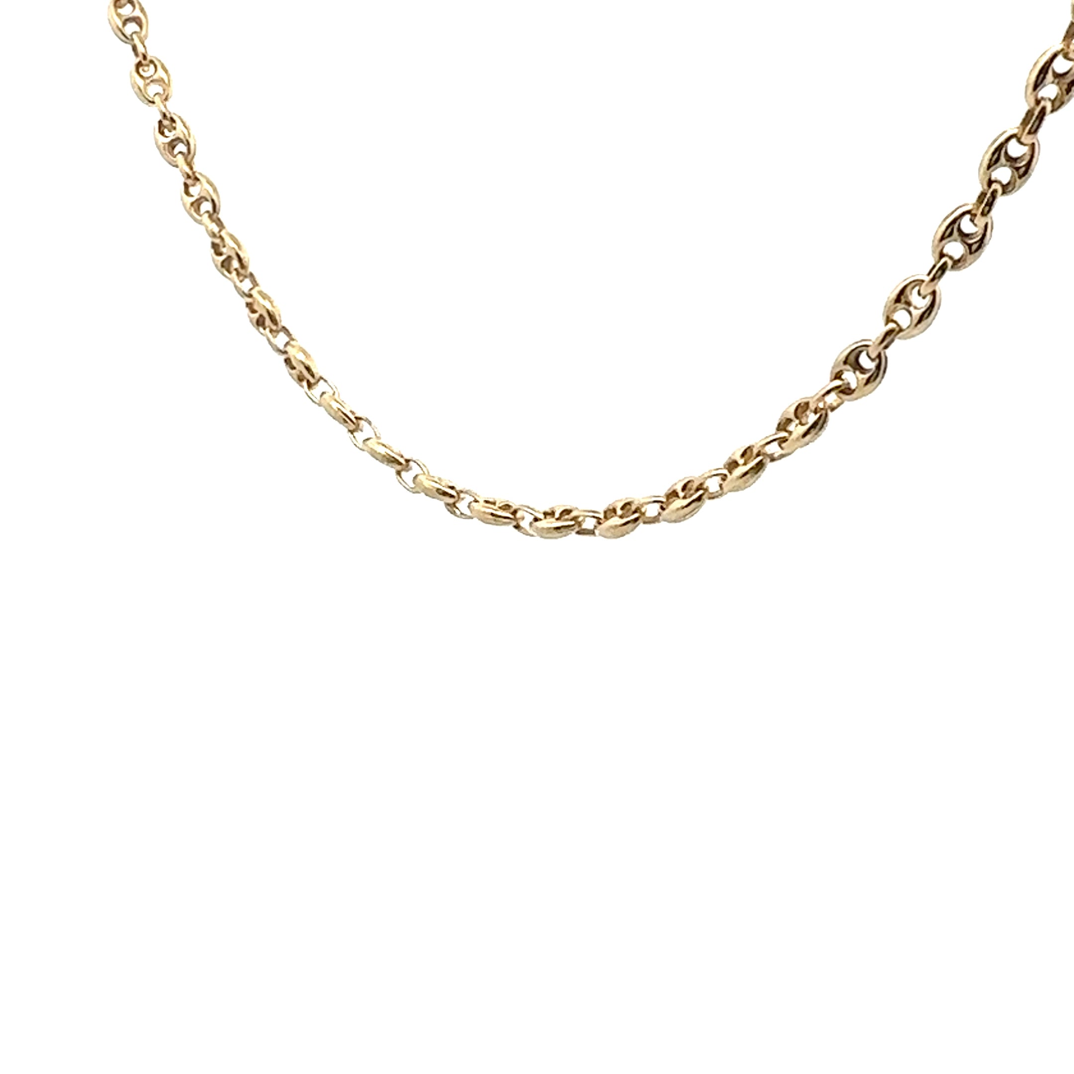 14K Yellow Gold 5mm Puffed Mariner Chain