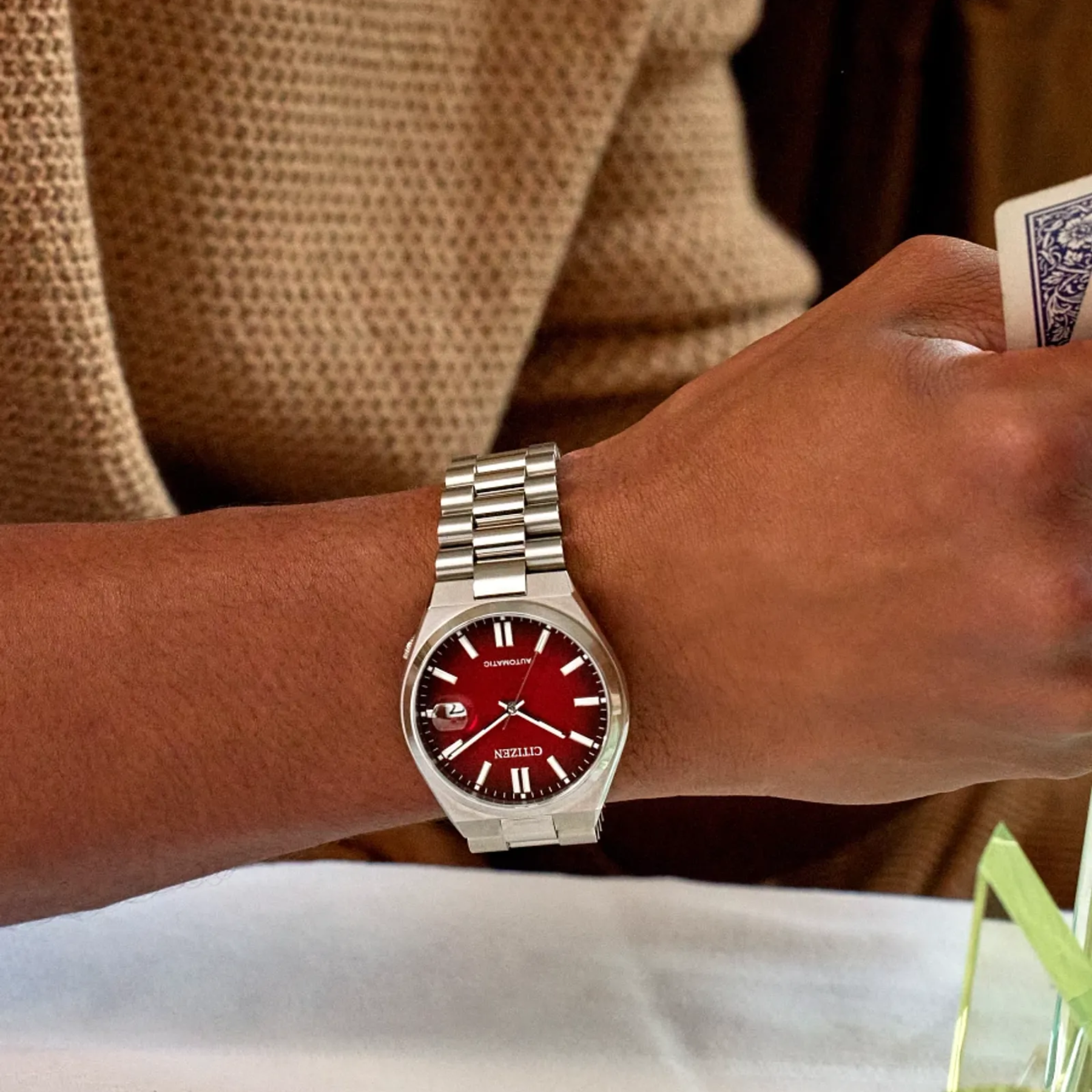 watch being modeled on wrist