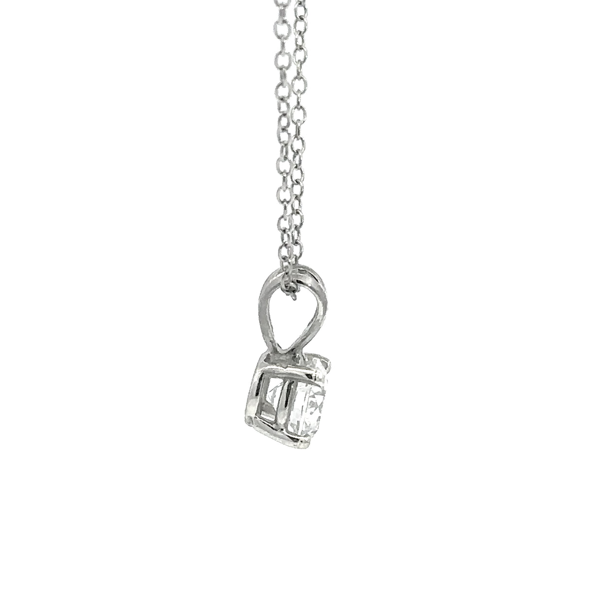 Side view of pendant white background
