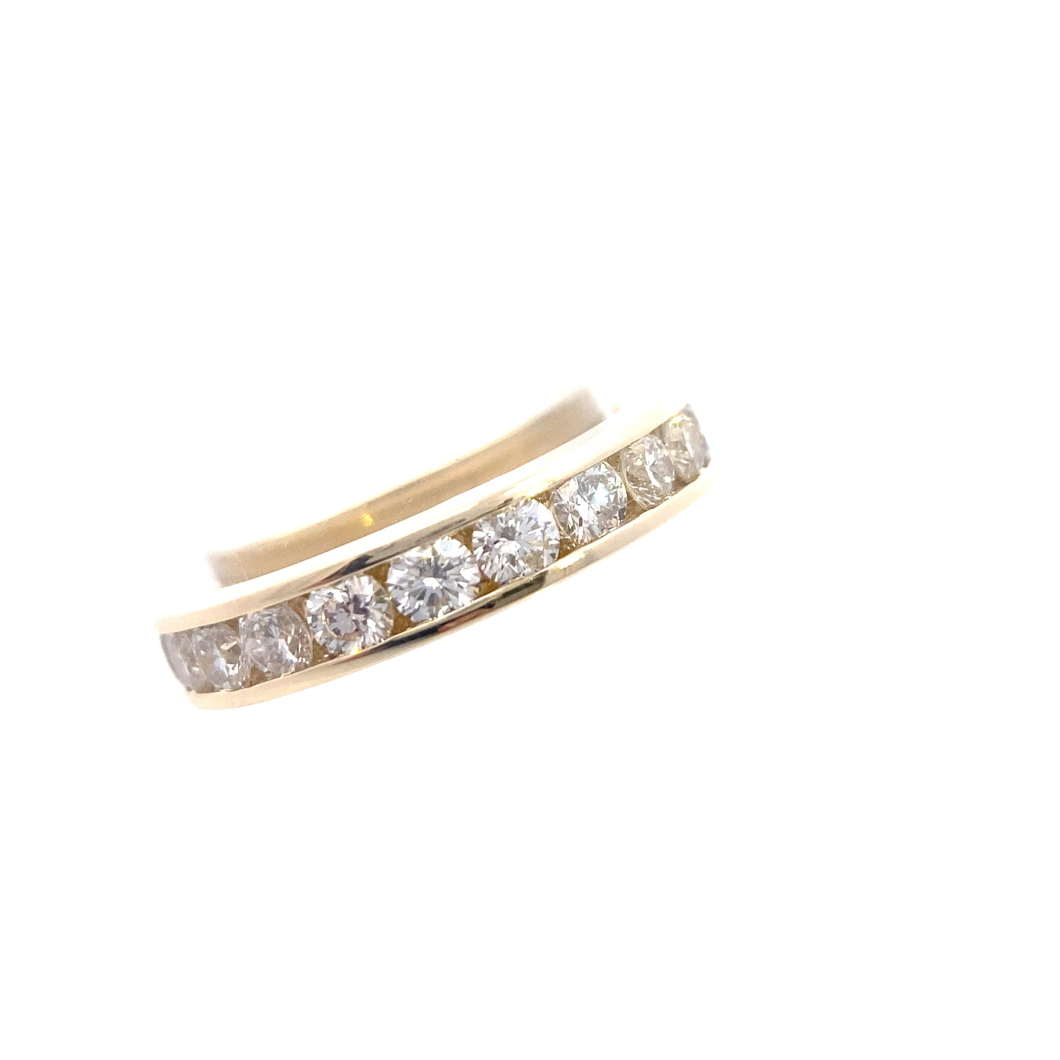 14K Yellow Gold 1-1/2CT. Lab-Grown Diamond Channel-Set Wedding Band