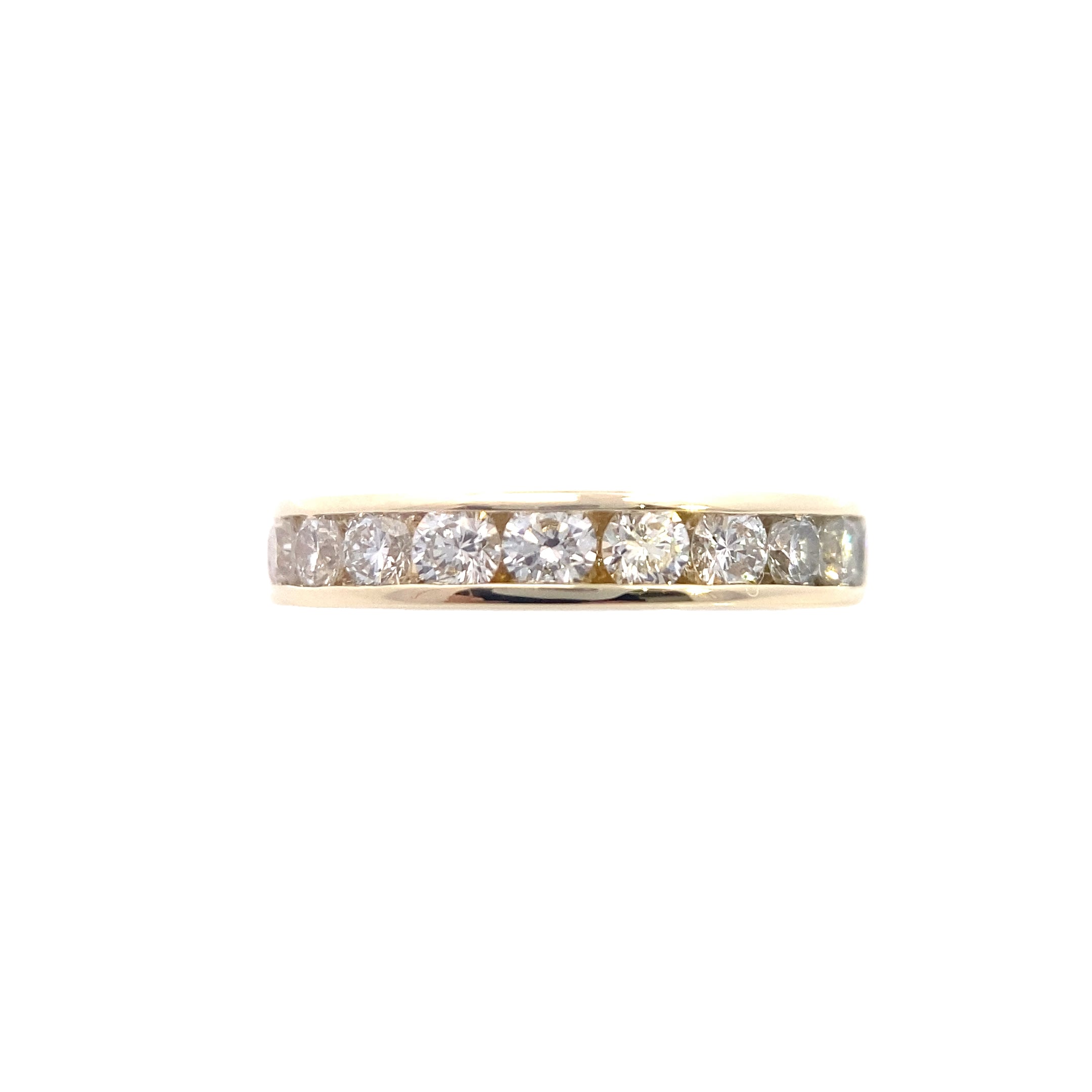 14K Yellow Gold 1-1/2CT. Lab-Grown Diamond Channel-Set Wedding Band