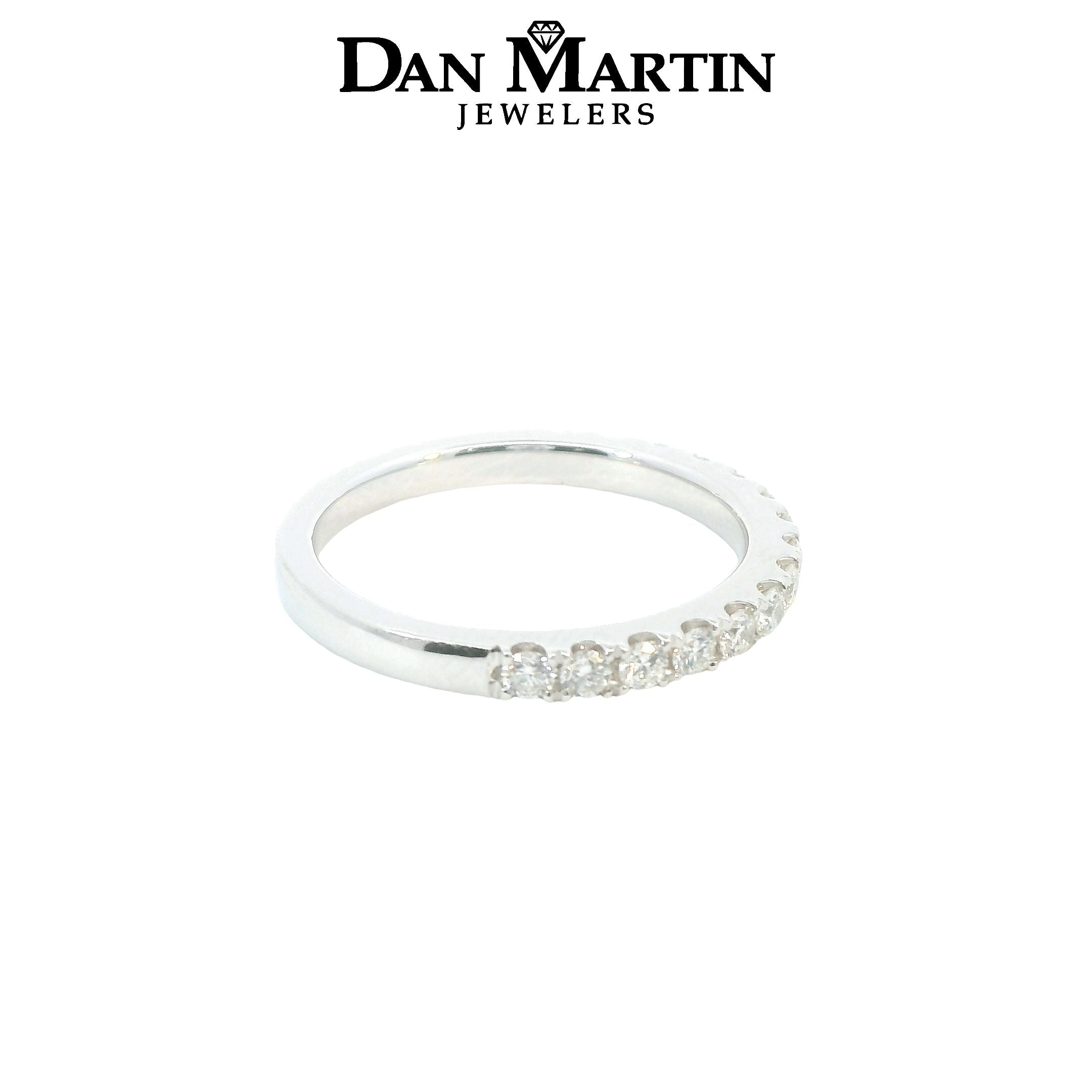14k White Gold 1/2CT. Diamond Wedding Band
