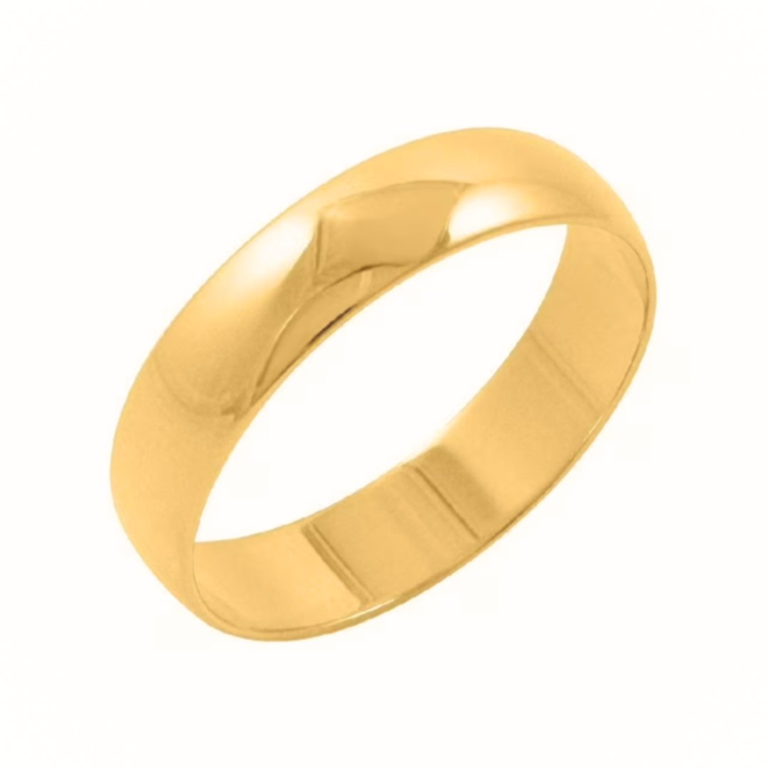 Estate Collection: 10K Yellow Gold 5MM Domed Plain Band