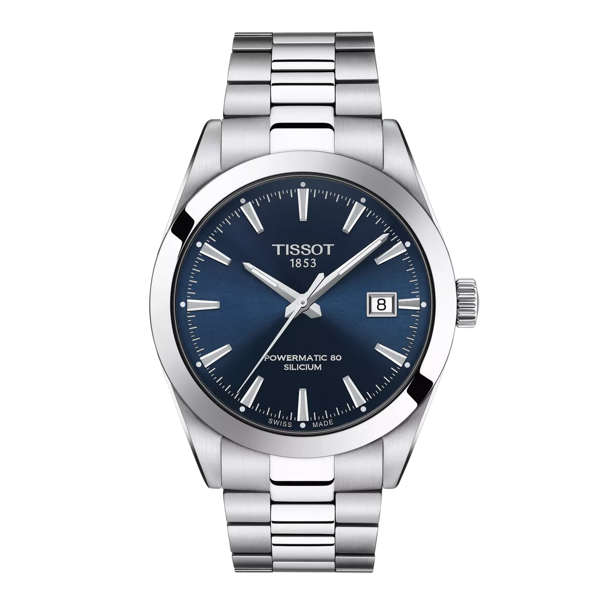 Tissot Gentleman Men's 40MM Swiss Automatic Blue Dial Watch
