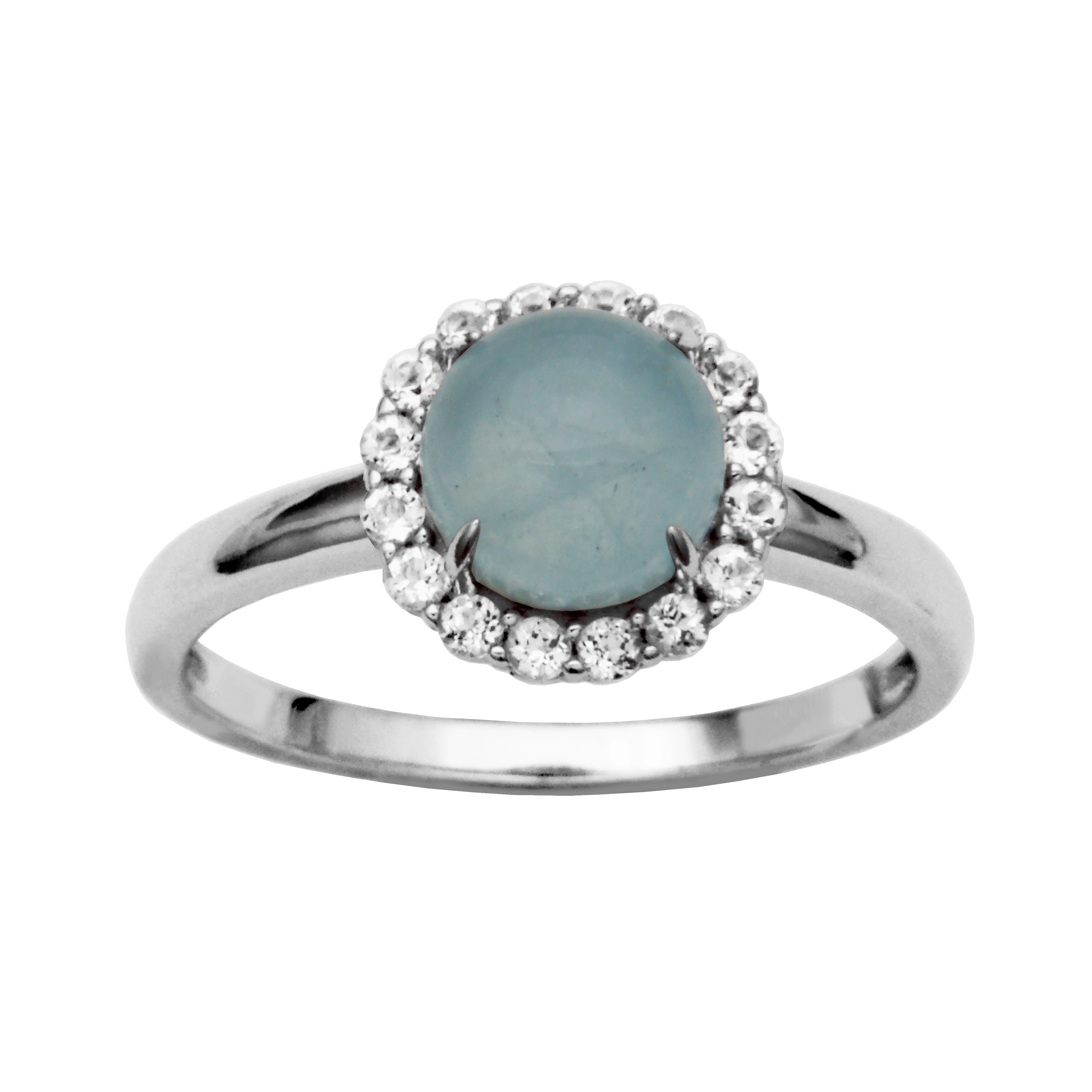 Samuel B. "Dazzle" Milky Aquamarine Ring