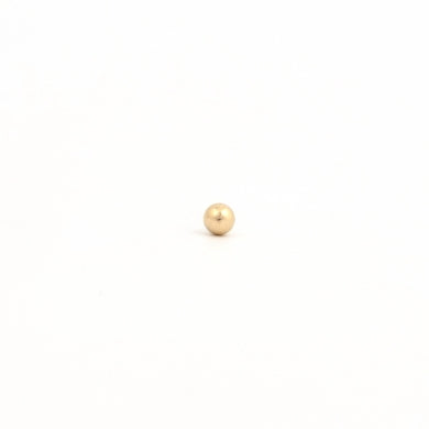 14K Yellow Gold 3MM Ball Baby Piercing Studs