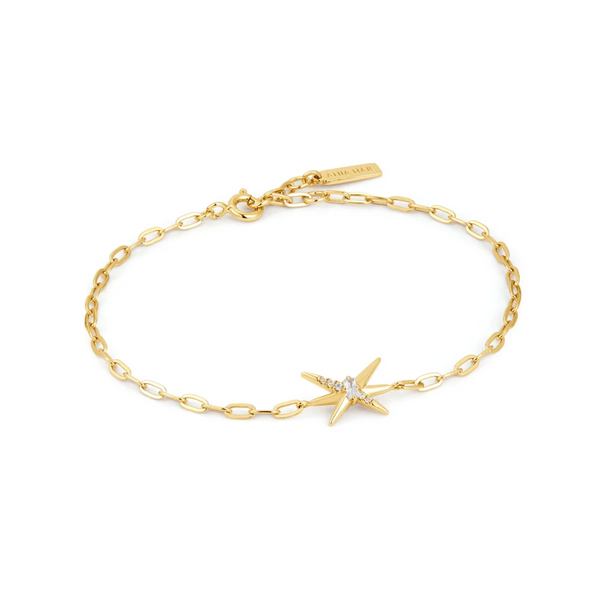 Ania Haie 14K Yellow Gold-Plated Punk Spike Chain Bracelet