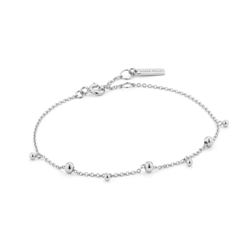 Ania Haie Silver Modern Drop Balls Bracelet