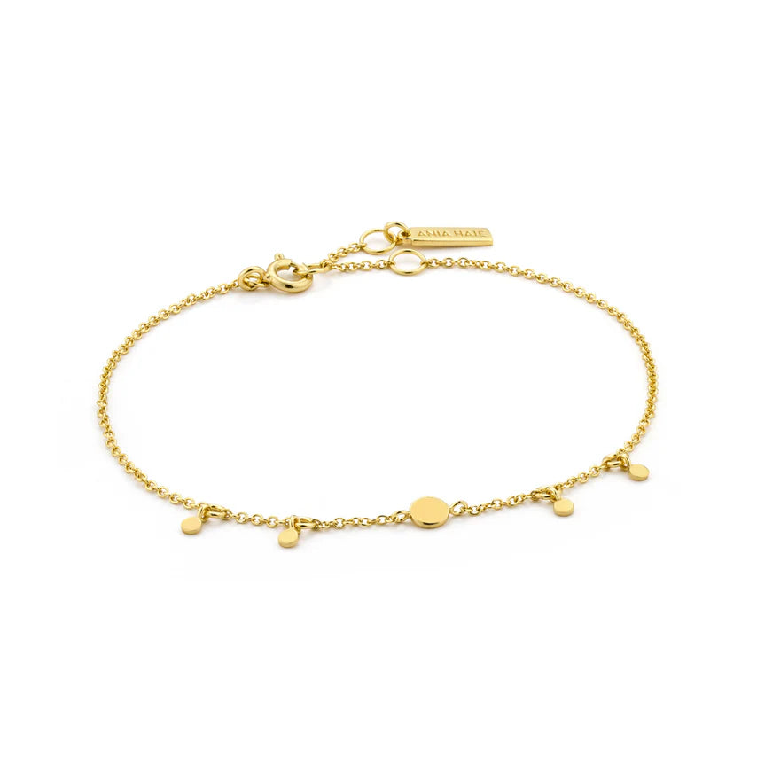 Ania Haie Gold Geometry Disc Bracelet