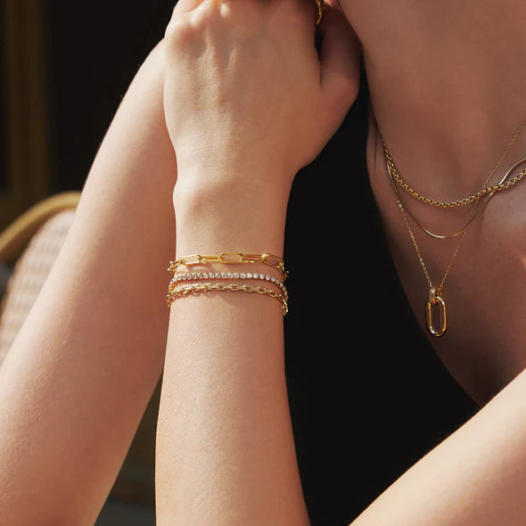 Arm View Ania Haie Gold Bold Chunky Chain Bracelet