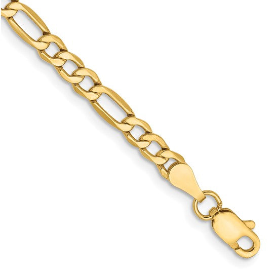 14K Yellow Gold 5.35MM Figaro Link 24" Chain