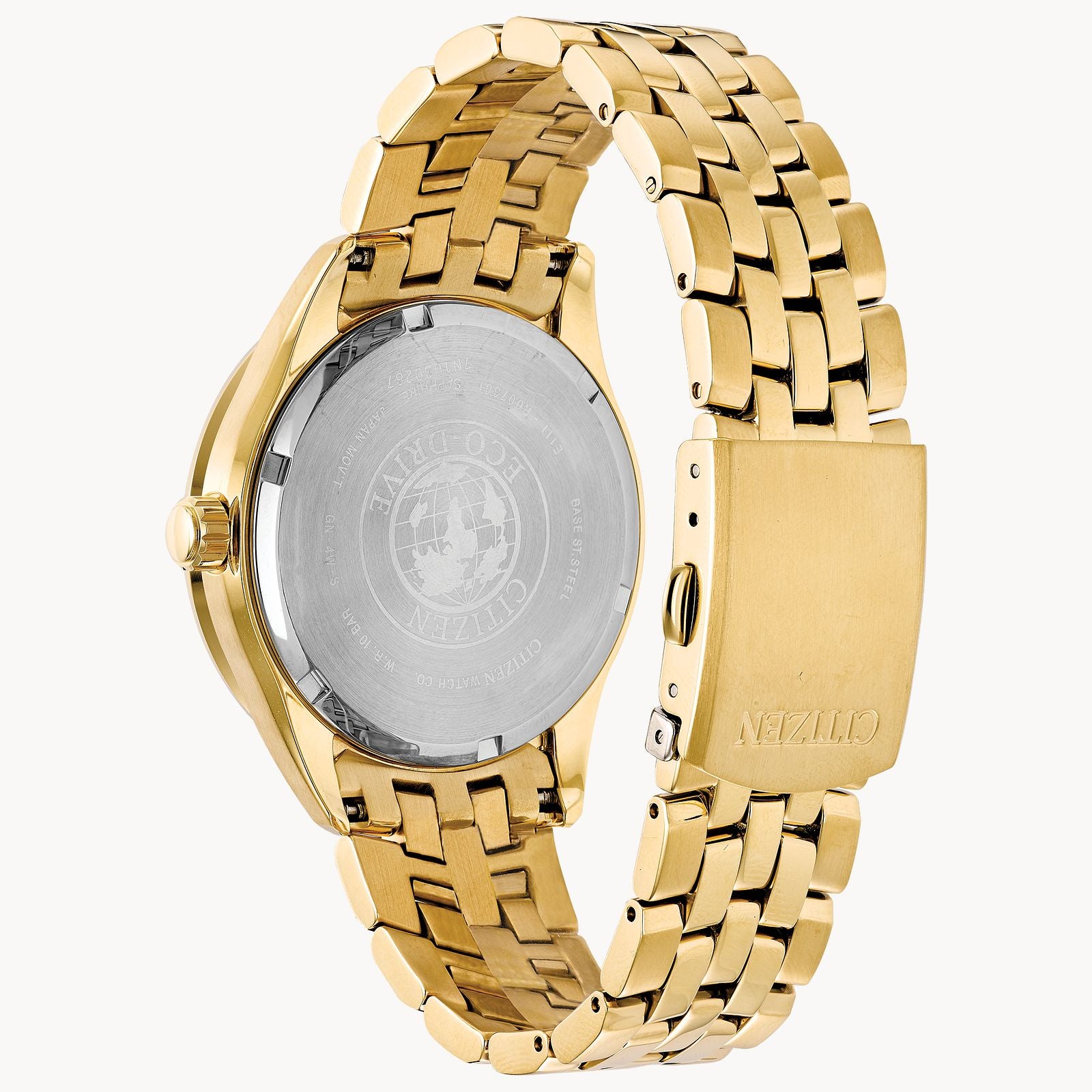 CITIZEN Men's Gold Diamond Accented Addysen Eco-Drive Watch