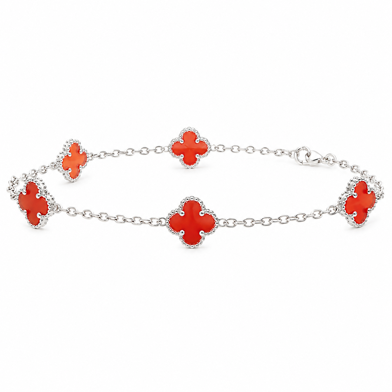 clover bracelet on a white background