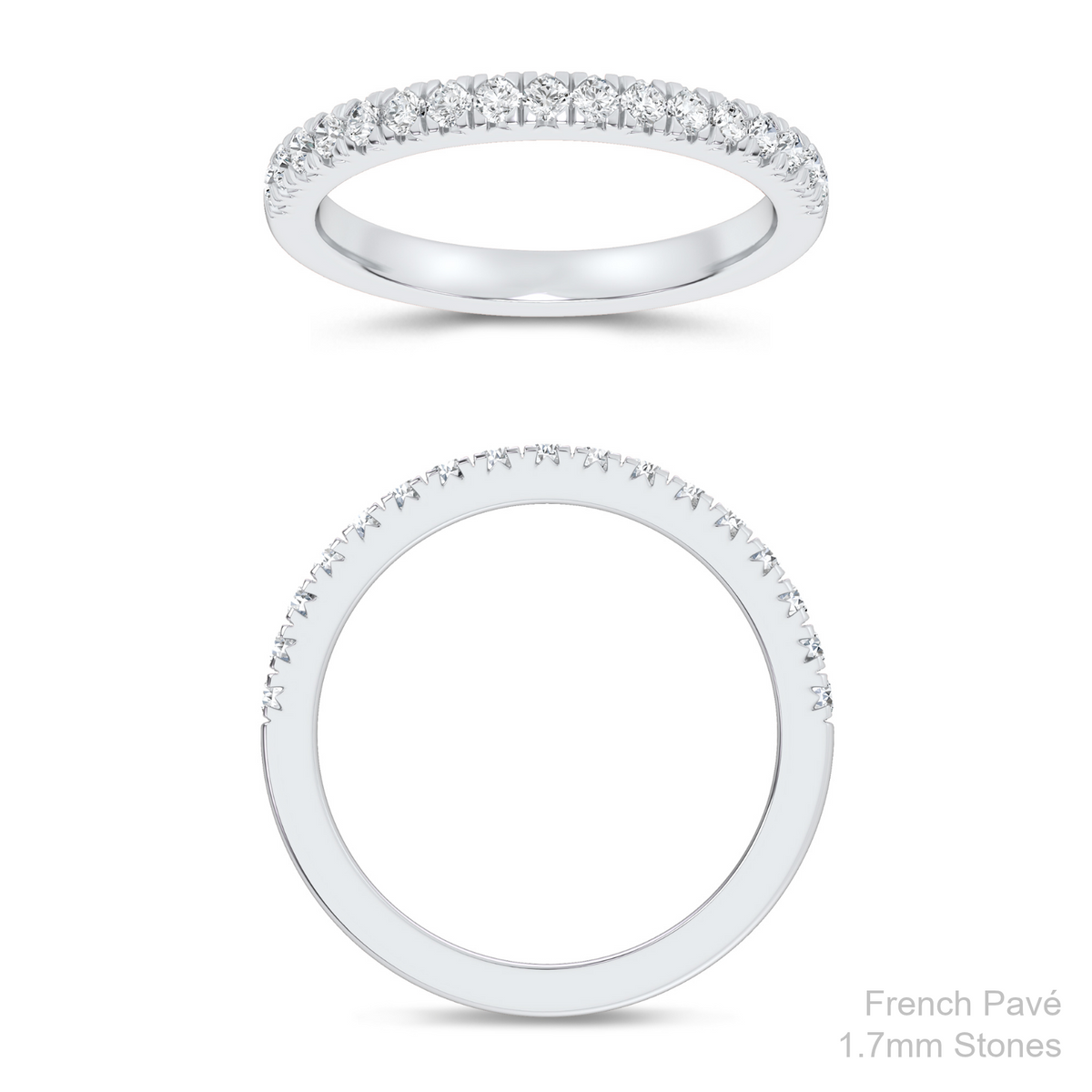 DMJ Band Program: French Pavé Straight Band