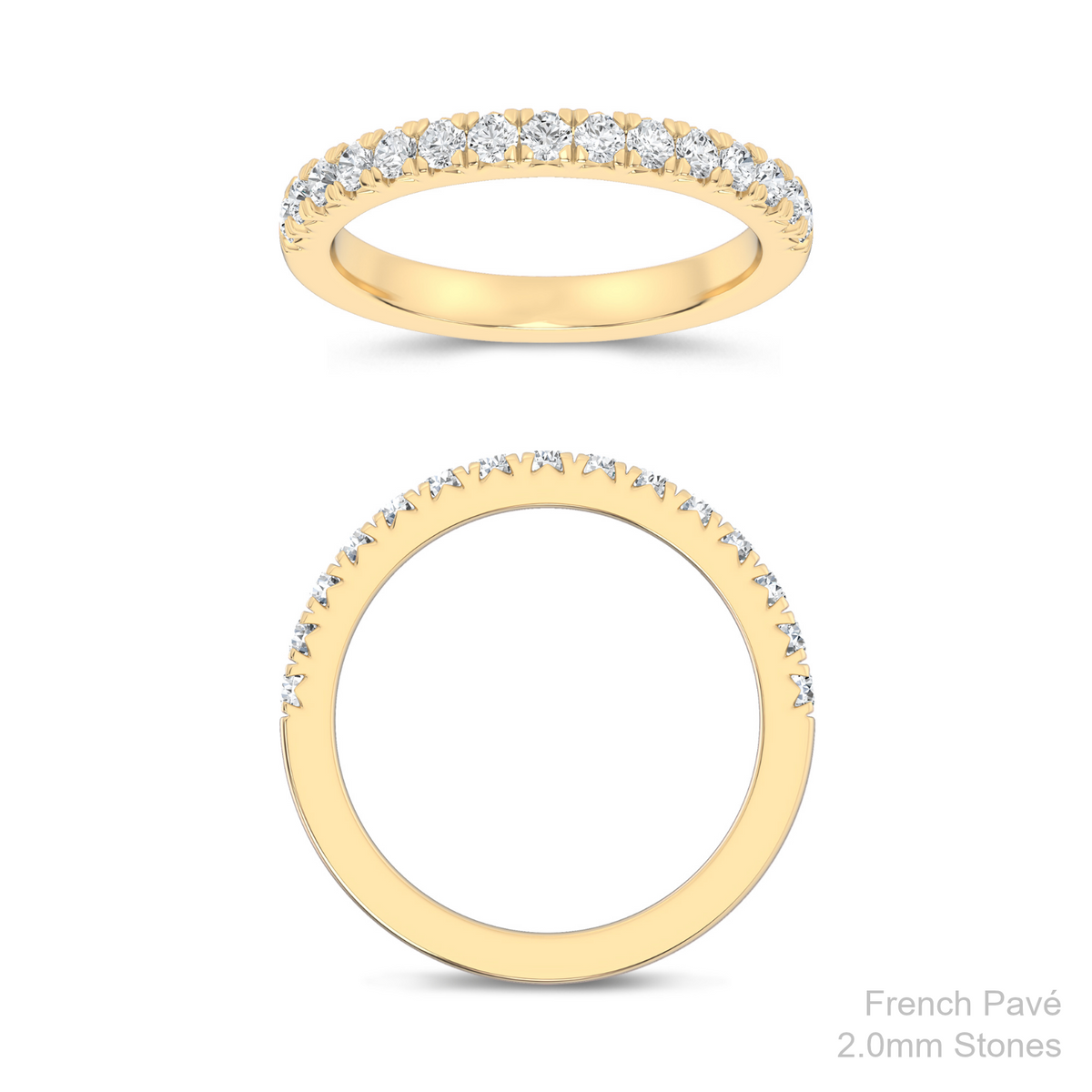 DMJ Band Program: French Pavé Straight Band