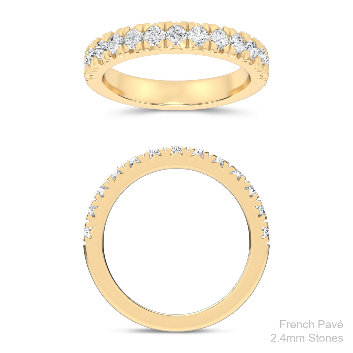 DMJ Band Program: French Pavé Straight Band