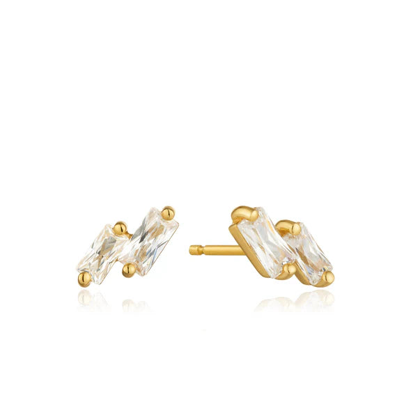 Ania Haie Gold-Plated Glow Stud Earrings