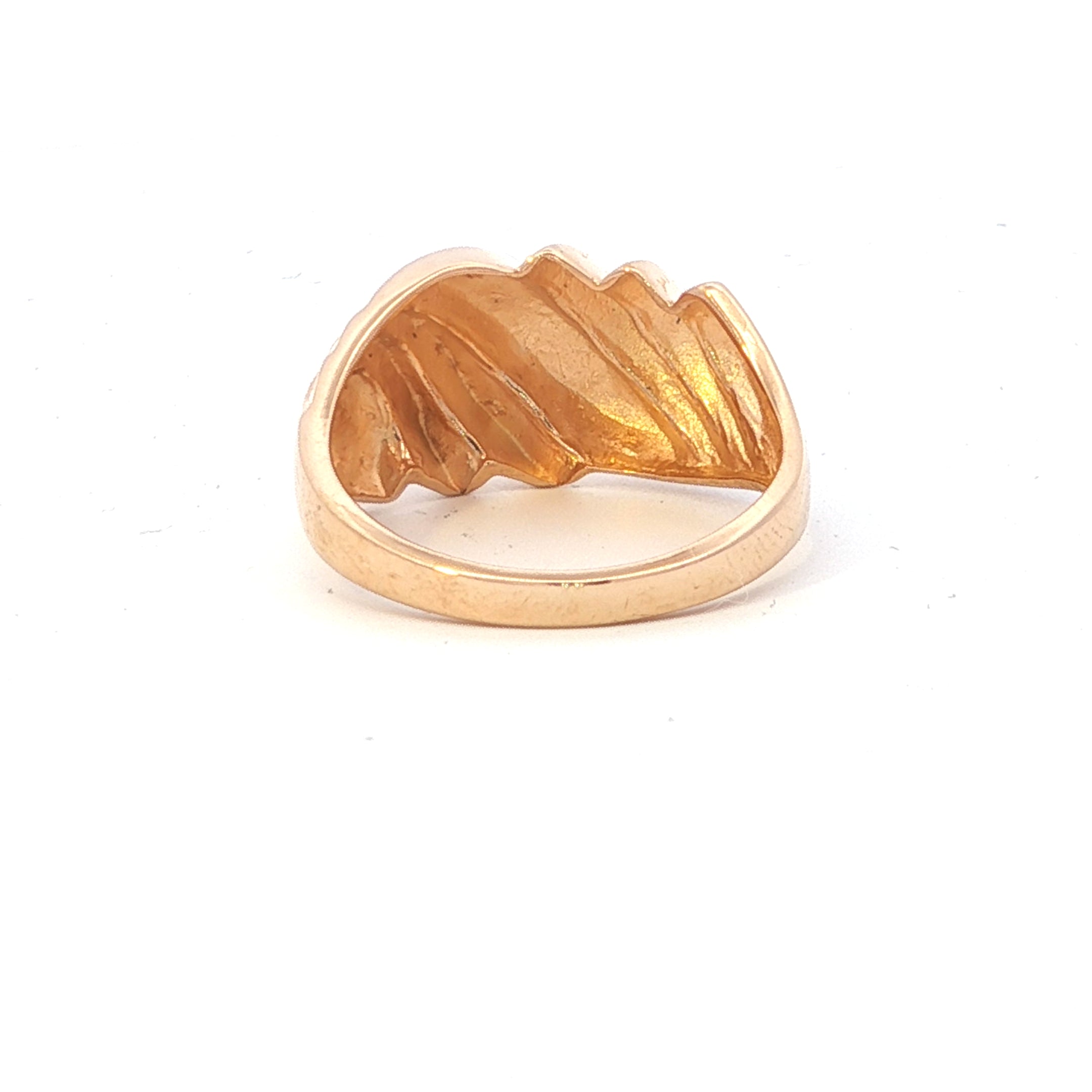 Estate Collection: 14K Yellow Gold Croissant Fashion Ring