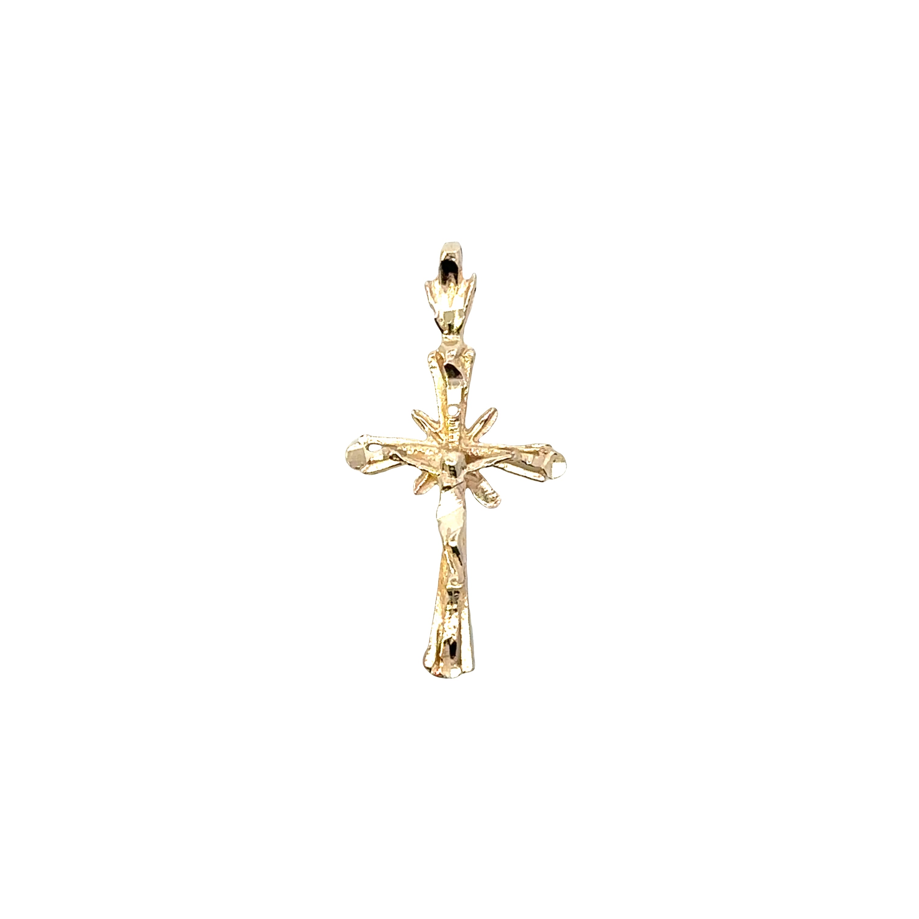 Estate Collection: 14K Yellow Gold Crucifix Pendant With Chain