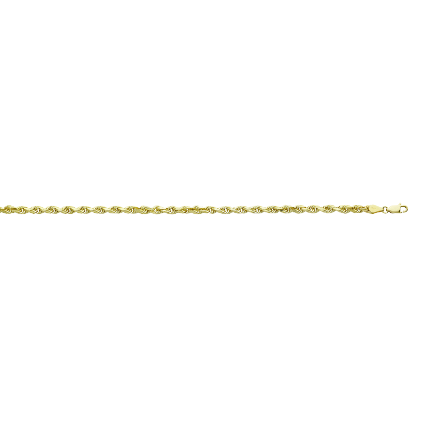 Gold chain on a white background