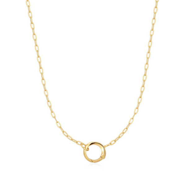 Ania Haie 14K Yellow Gold-Plated Mini Link Charm Chain Connector Necklace