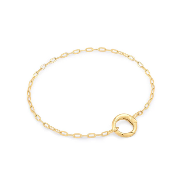 Ania Haie 14K Yellow Gold-Plated Mini Link Charm Chain Connector Bracelet